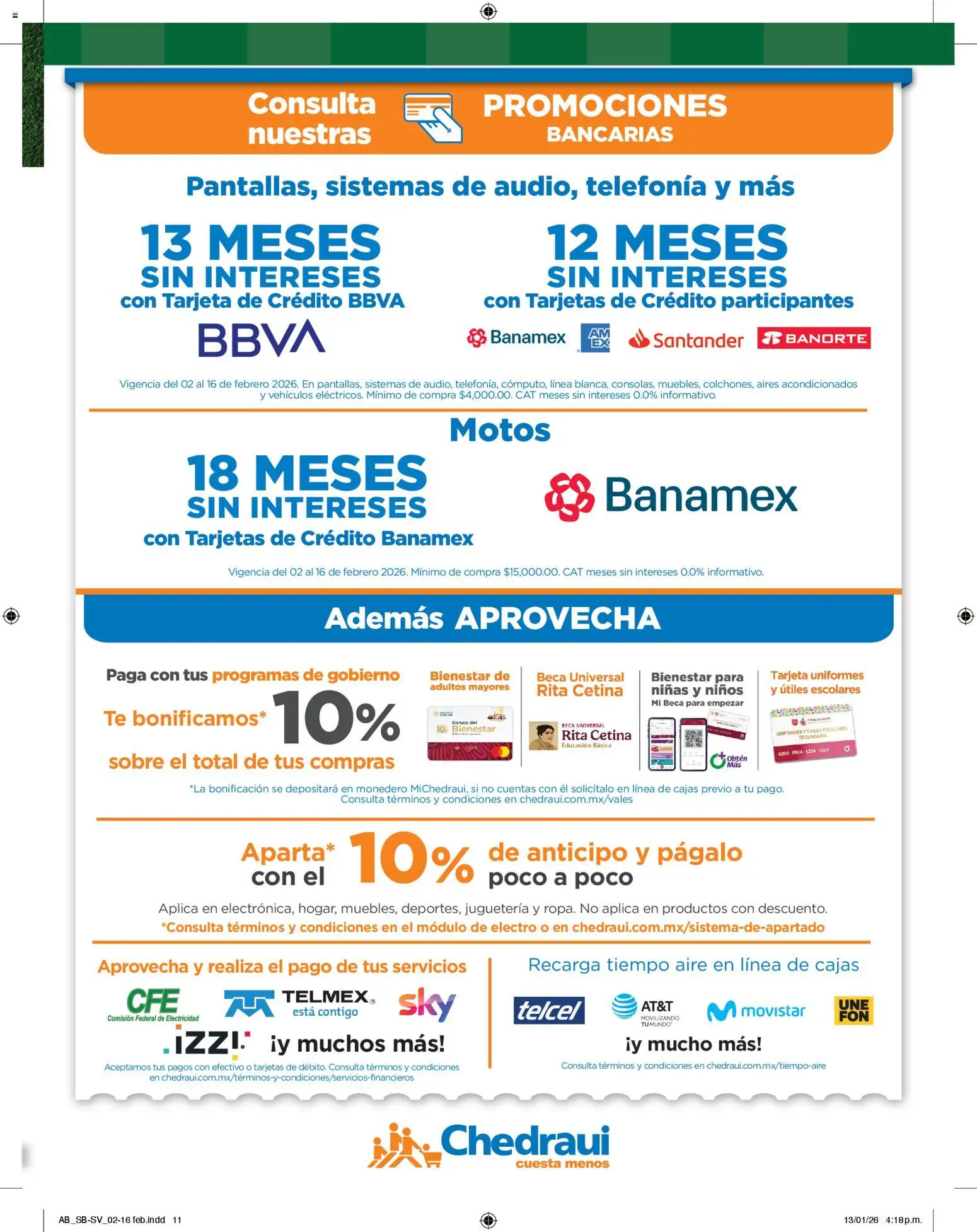 Nuevas ofertas de Chedraui válidas en toda la República Mexicana desde el 02.02.2026. ¡Encuentra las mejores ofertas en Chedraui folleto! | Página: 11