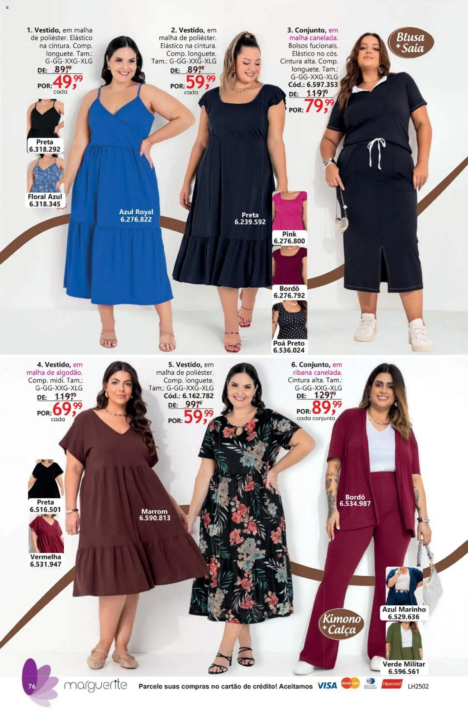 Quatro Estações Folheto - válido de 01.04.2026 | Página: 76 | Produtos: Poá, Saia, Blusa, Calça