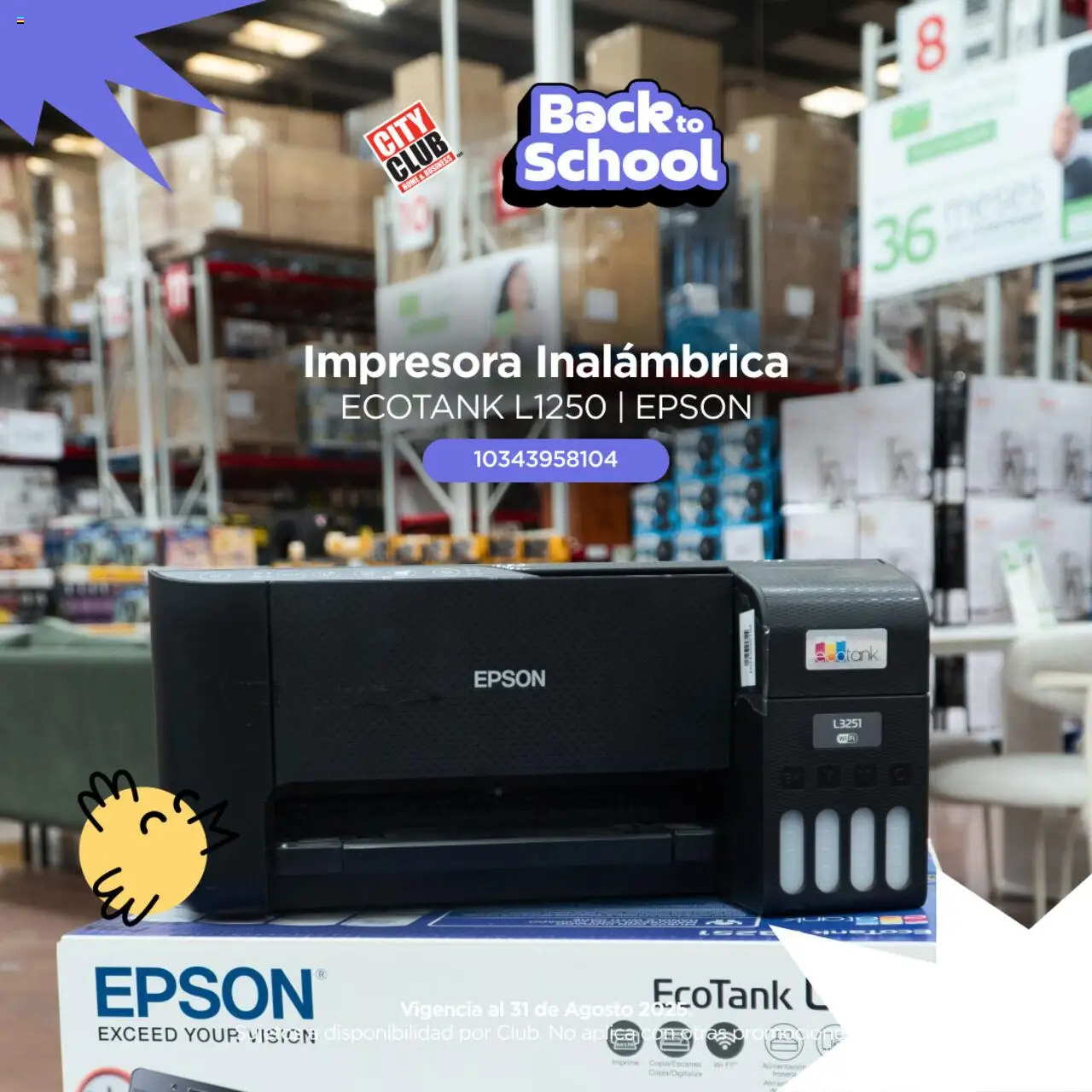 Nuevas ofertas de City Club válidas en toda la República Mexicana desde el 26.08.2025. ¡Encuentra las mejores ofertas en City Club - Catálogo Regreso a Clases! | Página: 3 | Productos: Impresora