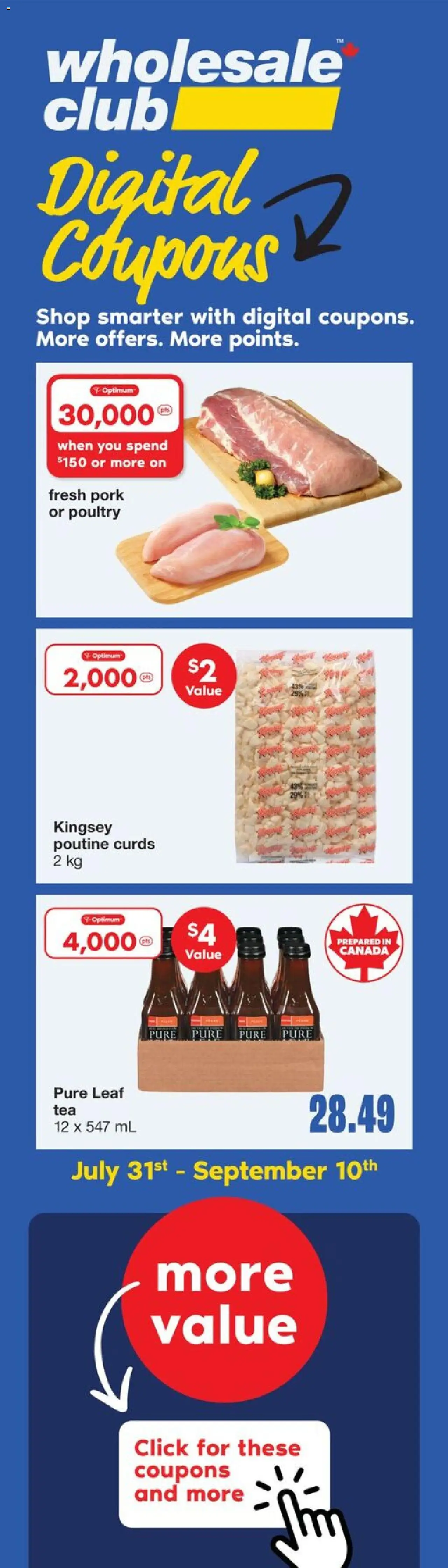 Wholesale Club flyer valid from 31.07.2025 | Page: 3 | Products: Pork