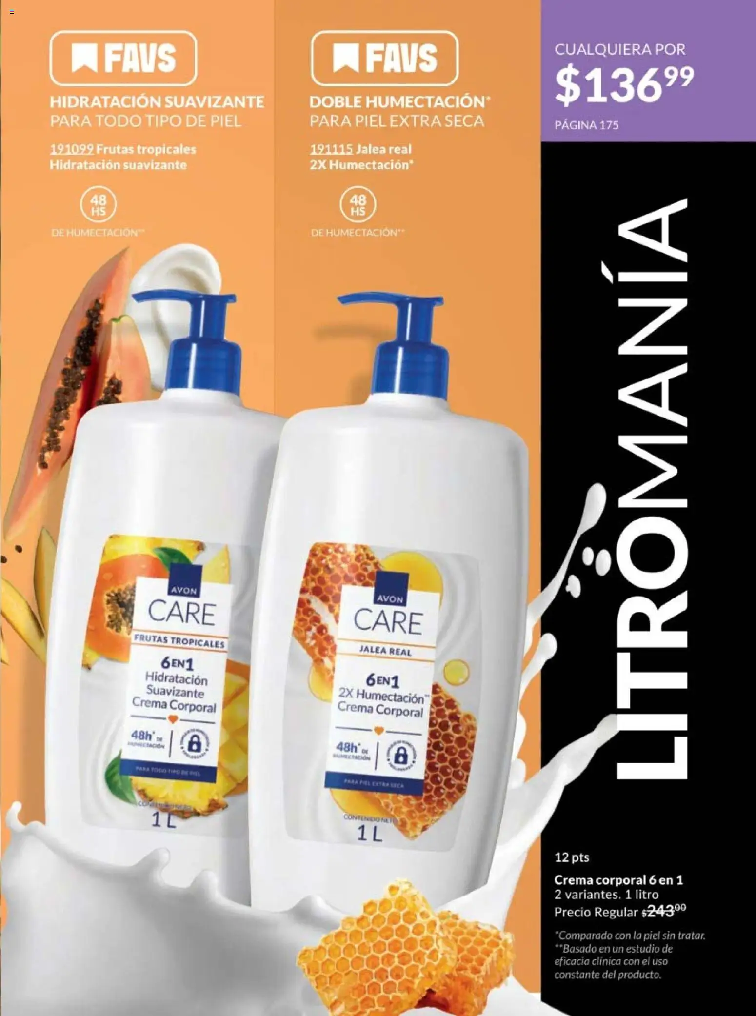 Nuevas ofertas de AVON válidas en toda la República Mexicana desde el 28.11.2025. ¡Encuentra las mejores ofertas en AVON campaña 18 2025! | Página: 171 | Productos: Crema, Suavizante, Body, Crema corporal