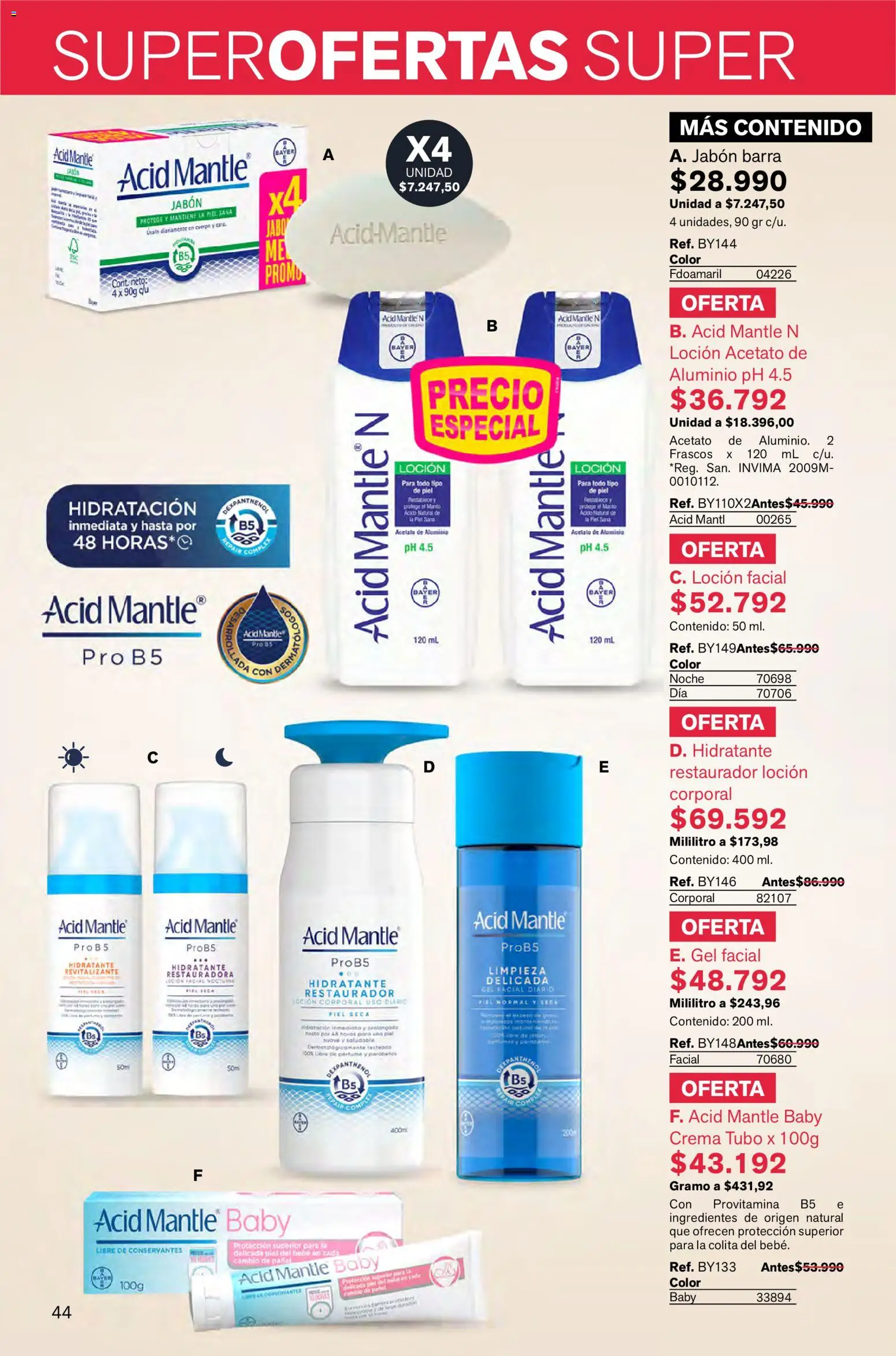 Leonisa revista - valida desde el 05.02.2026 | Página: 44 | Productos: Crema, Loción, Jabón