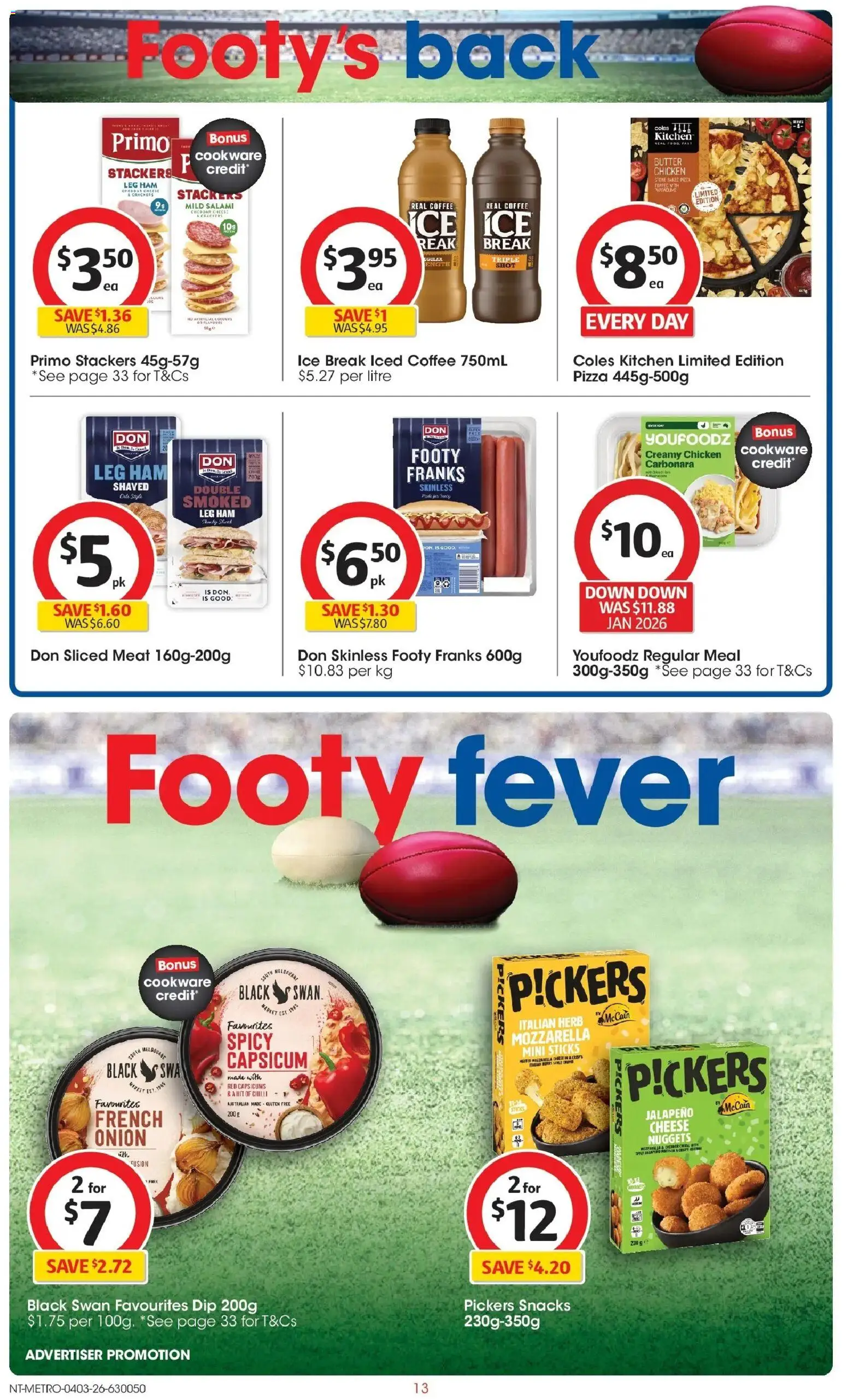 Coles catalogue - valid from 04.03.2026 | Page: 13 | Products: Butter, Herb, Chicken, Meat