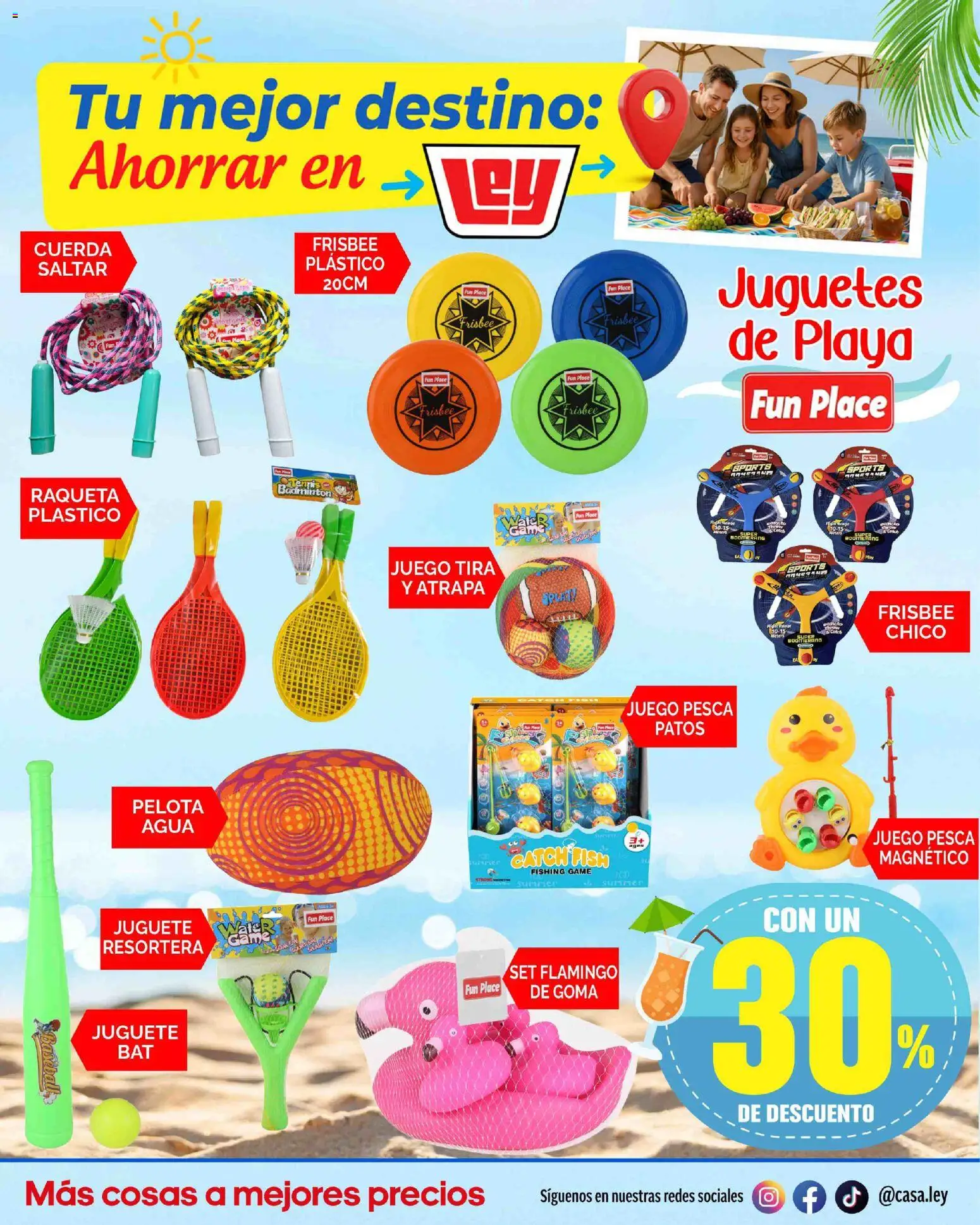 Nuevas ofertas de Casa Ley válidas en toda la República Mexicana desde el 14.03.2026. ¡Encuentra las mejores ofertas en Casa Ley folleto Tu mejor destino Interior ! | Página: 16 | Productos: Cuerda, Pelota, Agua, Raqueta