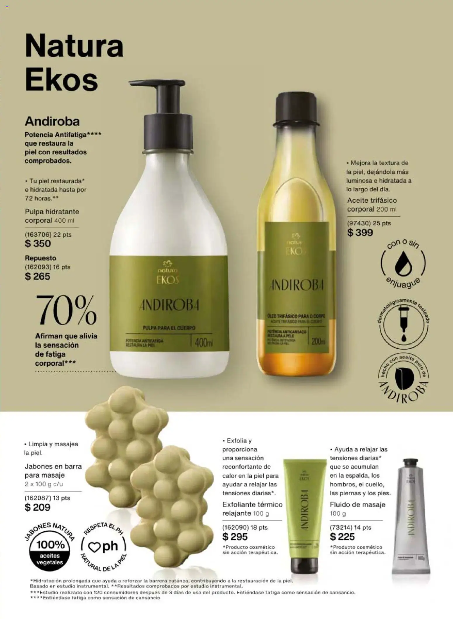 Nuevas ofertas de Natura válidas en toda la República Mexicana desde el 30.01.2026. ¡Encuentra las mejores ofertas en Natura campaña 3 2026! | Página: 117 | Productos: Aceite, Barra