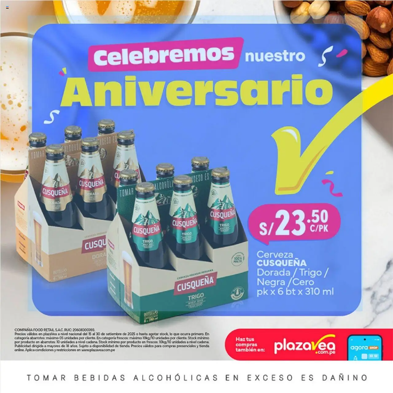 Catálogo Plaza Vea válido desde 15.09.2025 | Página: 20 | Productos: Cerveza