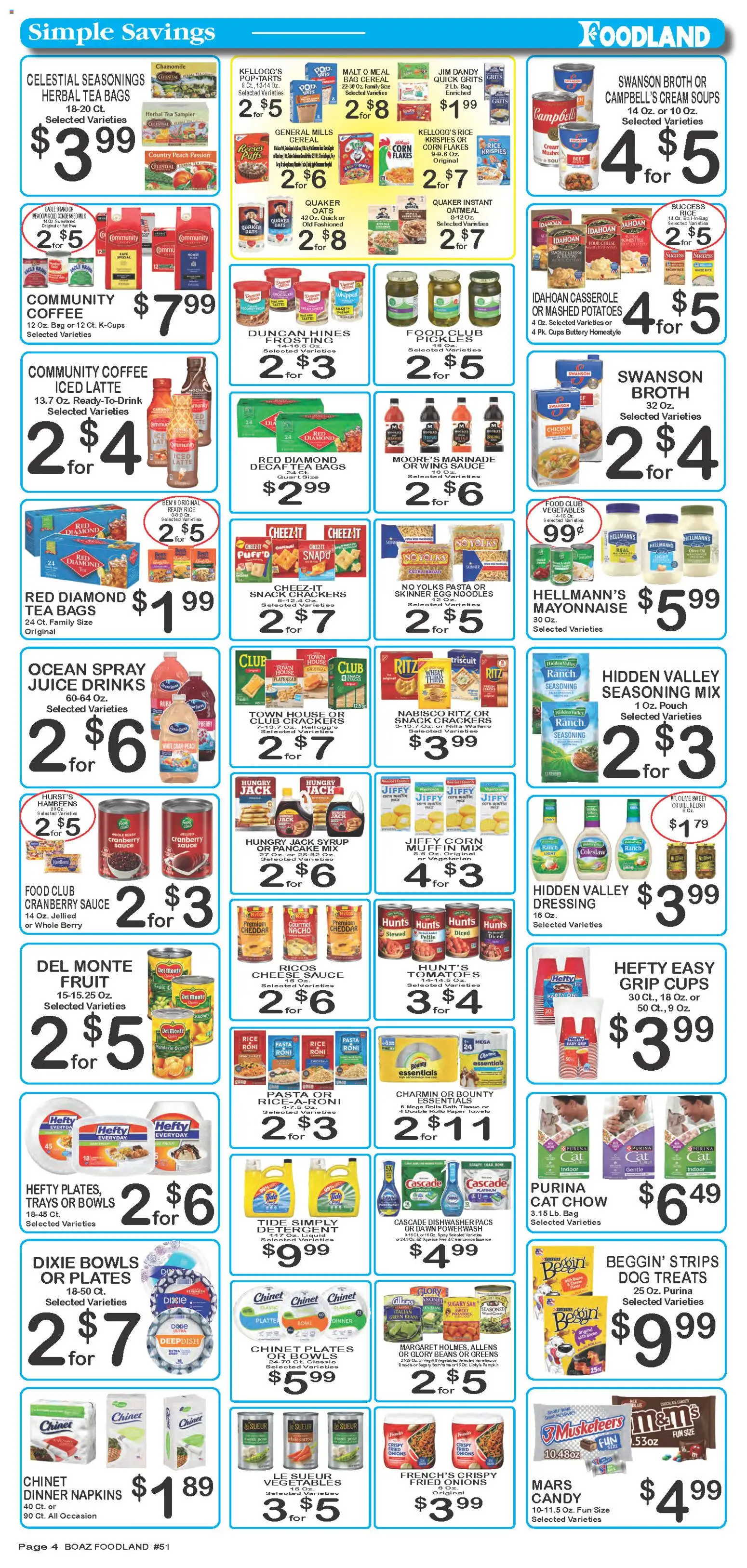 Foodland Weekly Ad - valid from 16.12.2025 | Page: 4 | Products: Milk, Coffee, Rice, Greens