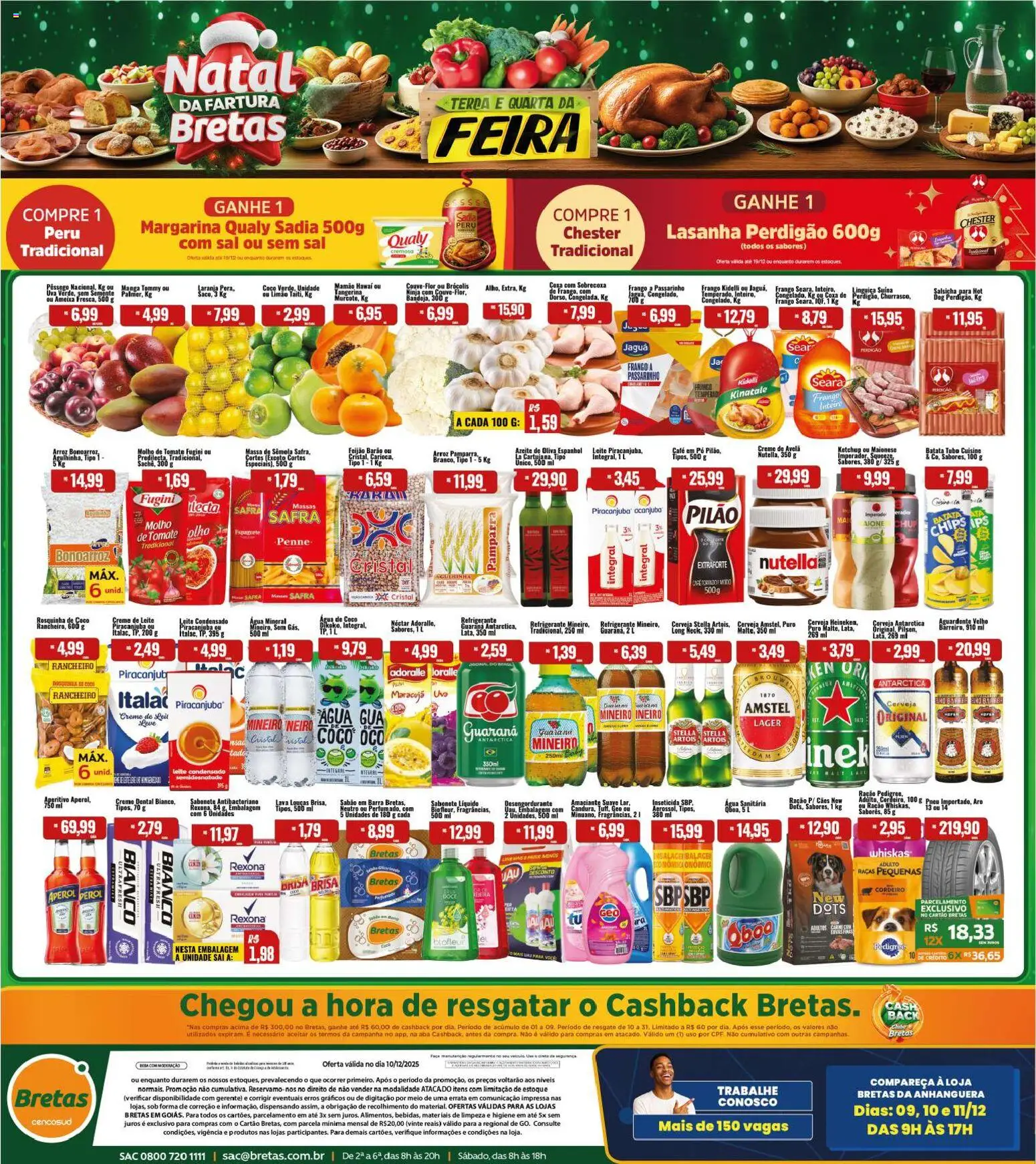 Bretas Folheto - válido de 10.12.2025 | Página: 1 | Produtos: Cerveja, Arroz, Rosquinha, Leite condensado