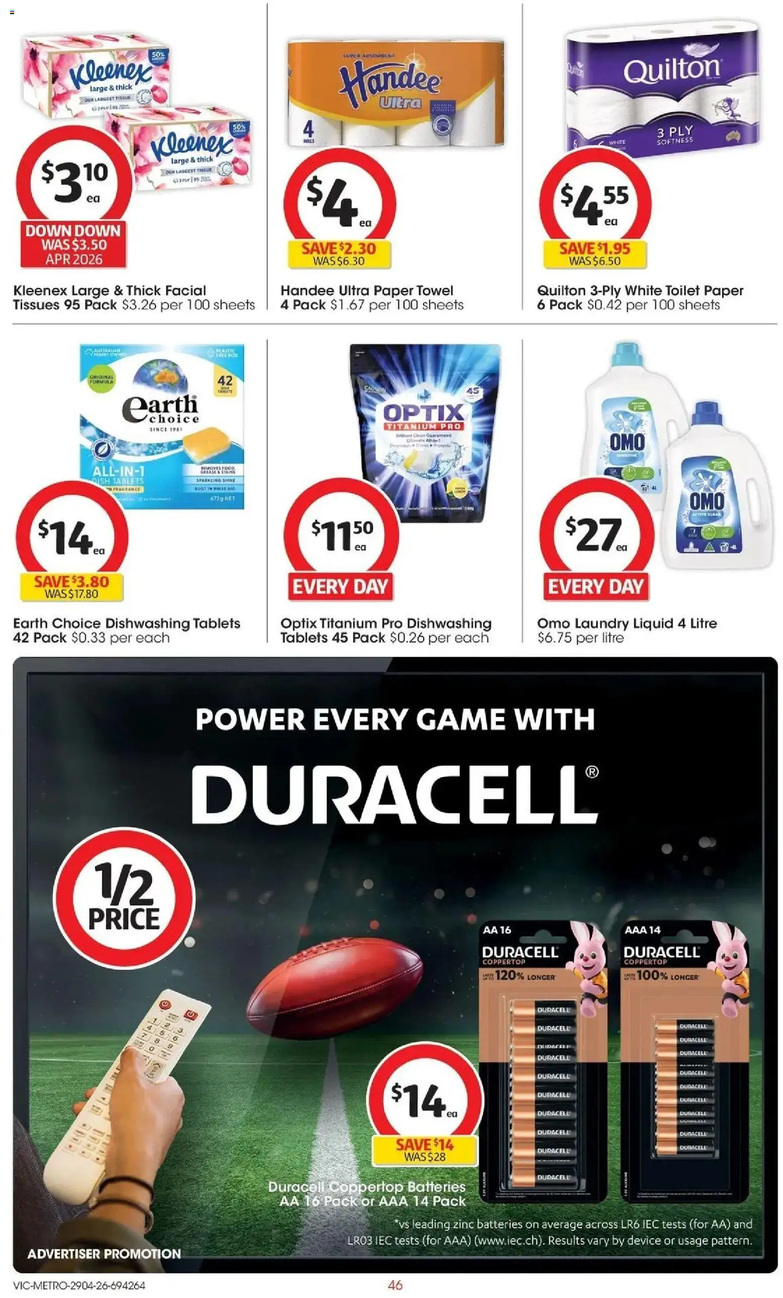Deals catalogue - valid from 28.04.2026 | Page: 46 | Products: Batteries, Device, Game, Tissues