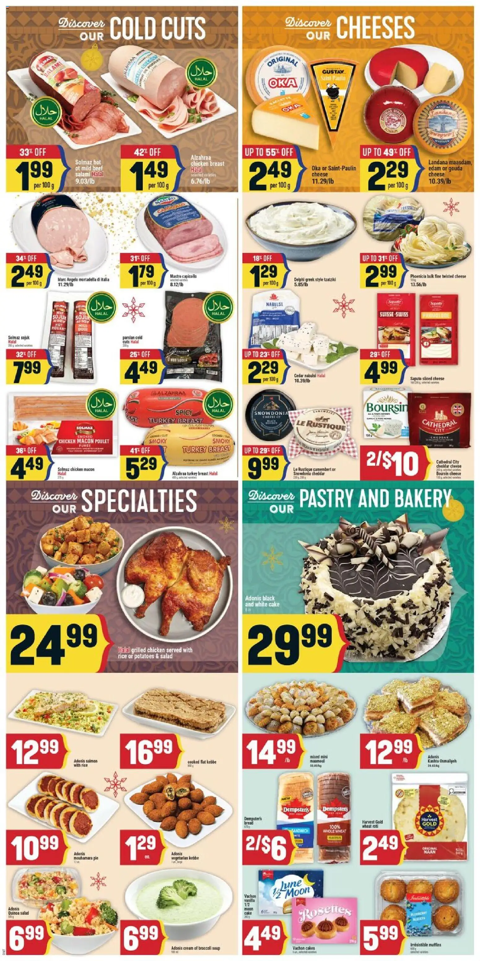 Adonis flyer valid from 11.12.2025 | Page: 6 | Products: Beef, Turkey, Cheese, Salami