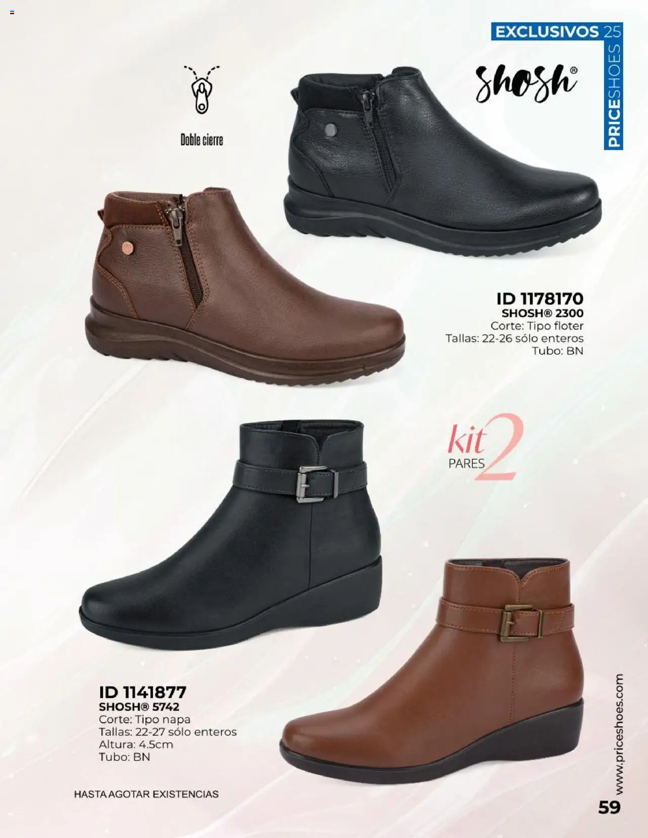 Nuevas ofertas de Price Shoes válidas en toda la República Mexicana desde el 19.10.2025. ¡Encuentra las mejores ofertas en Price Shoes catálogo Exclusivos 2025! | Página: 59