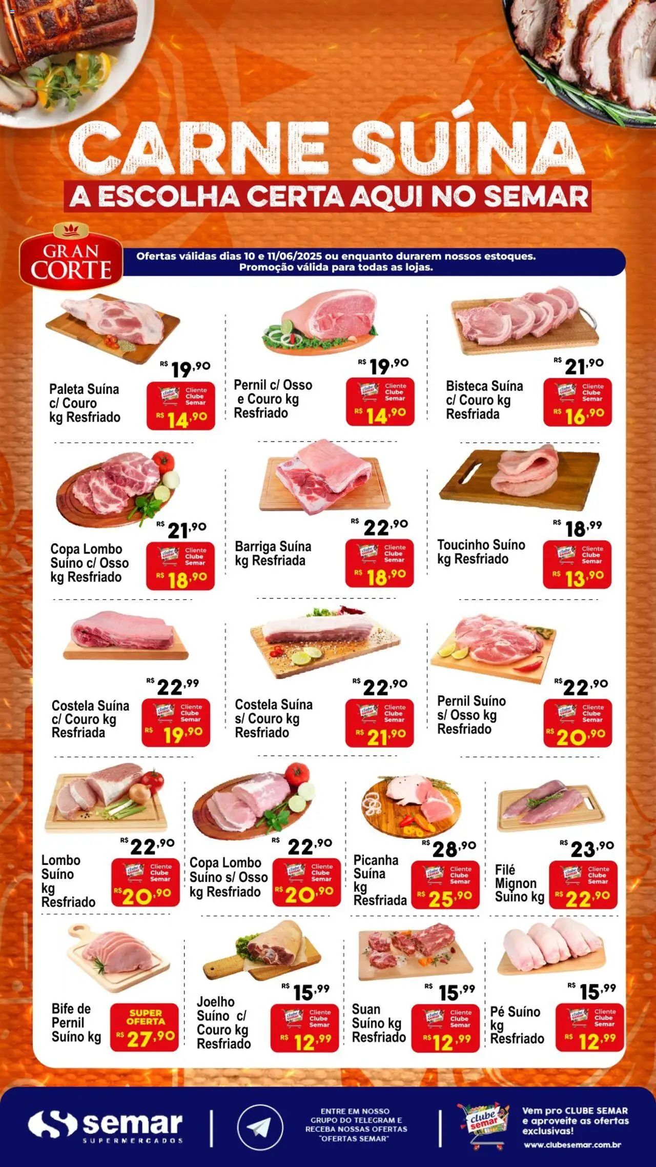 Semar Supermercado Folheto - válido de 10.06.2025 | Página: 2 | Produtos: Picanha, Lombo, Copa, Carne