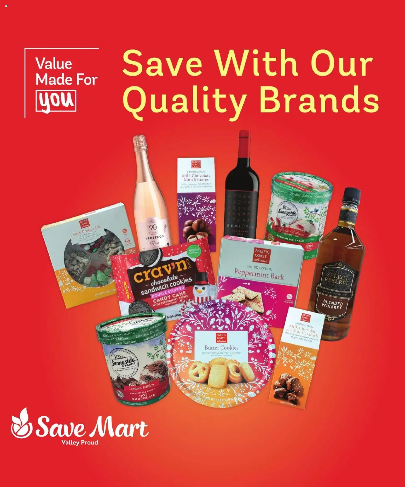 Save Mart More Deals Across the Store - valid from 03.12.2025 | Page: 1 | Products: Peppermint, Milk, Chocolate, Ice cream