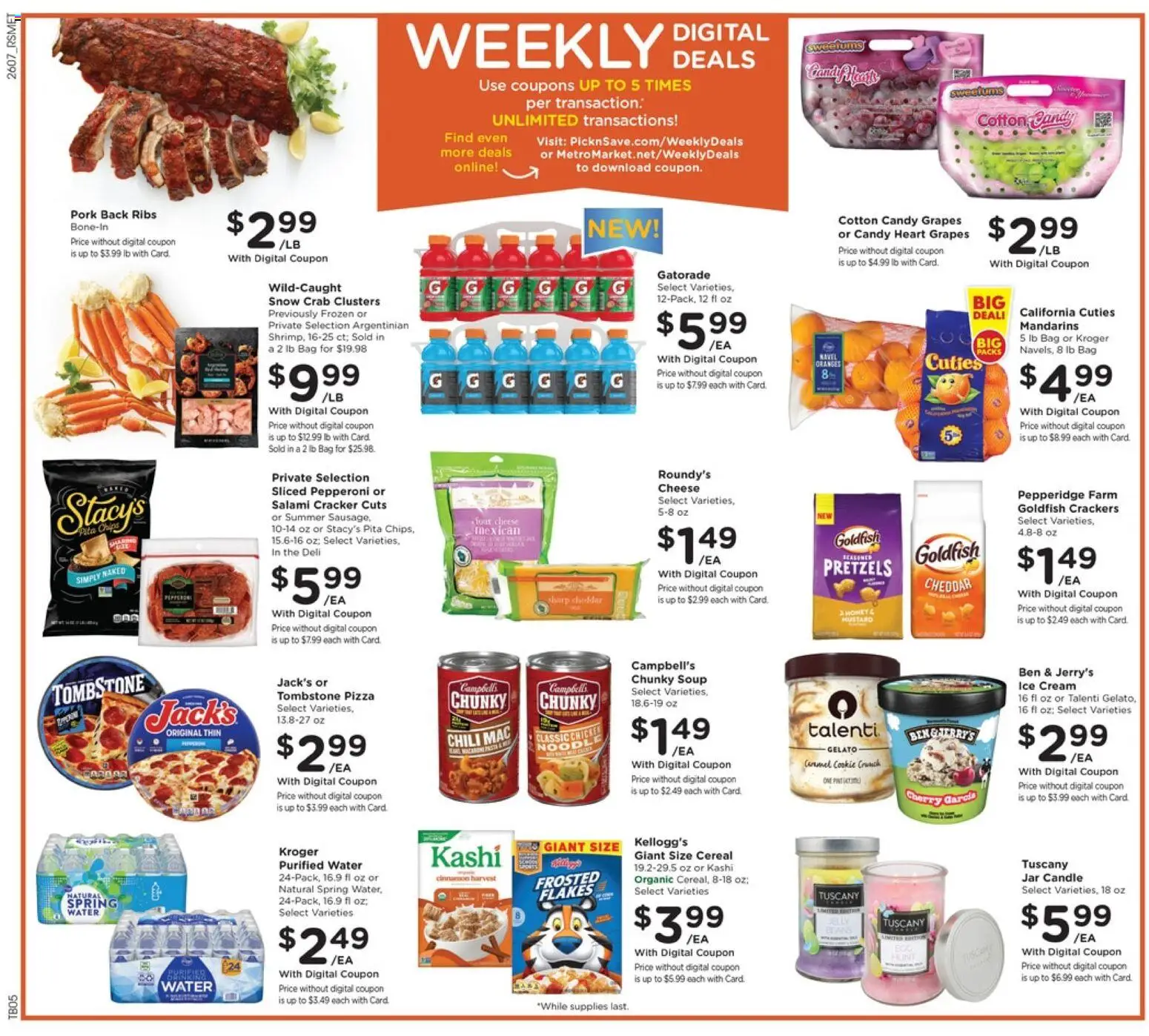 Pick ‘n Save Weekly Ad - valid from 18.03.2026 | Page: 2 | Products: Mandarins, Salami, Cream, Water