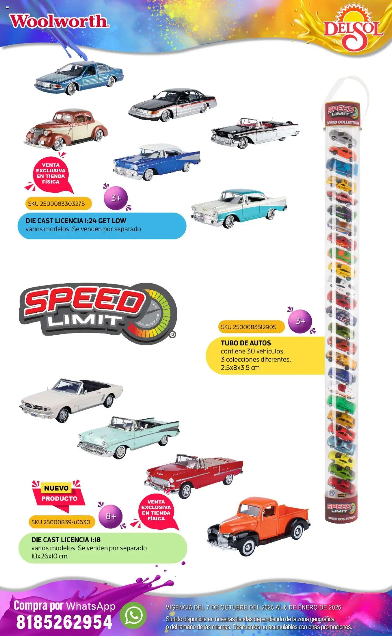 Nuevas ofertas de Del Sol y Woolworth válidas en toda la República Mexicana desde el 07.10.2025. ¡Encuentra las mejores ofertas en Del Sol y Woolworth - Catálogo Castillo Del Juguete! | Página: 167