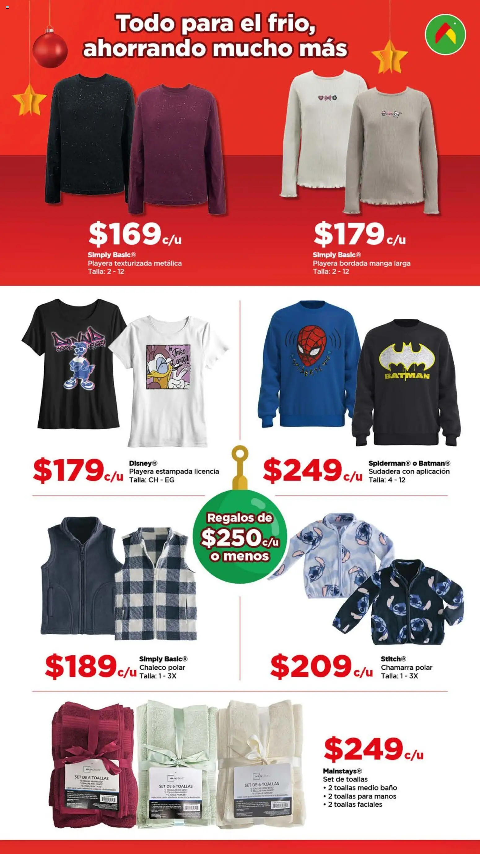 Nuevas ofertas de Bodega Aurrerá válidas en toda la República Mexicana desde el 01.12.2025. ¡Encuentra las mejores ofertas en Bodega Aurrerá folleto Navidad! | Página: 6 | Productos: Chaleco, Chamarra, Sudadera, Baño