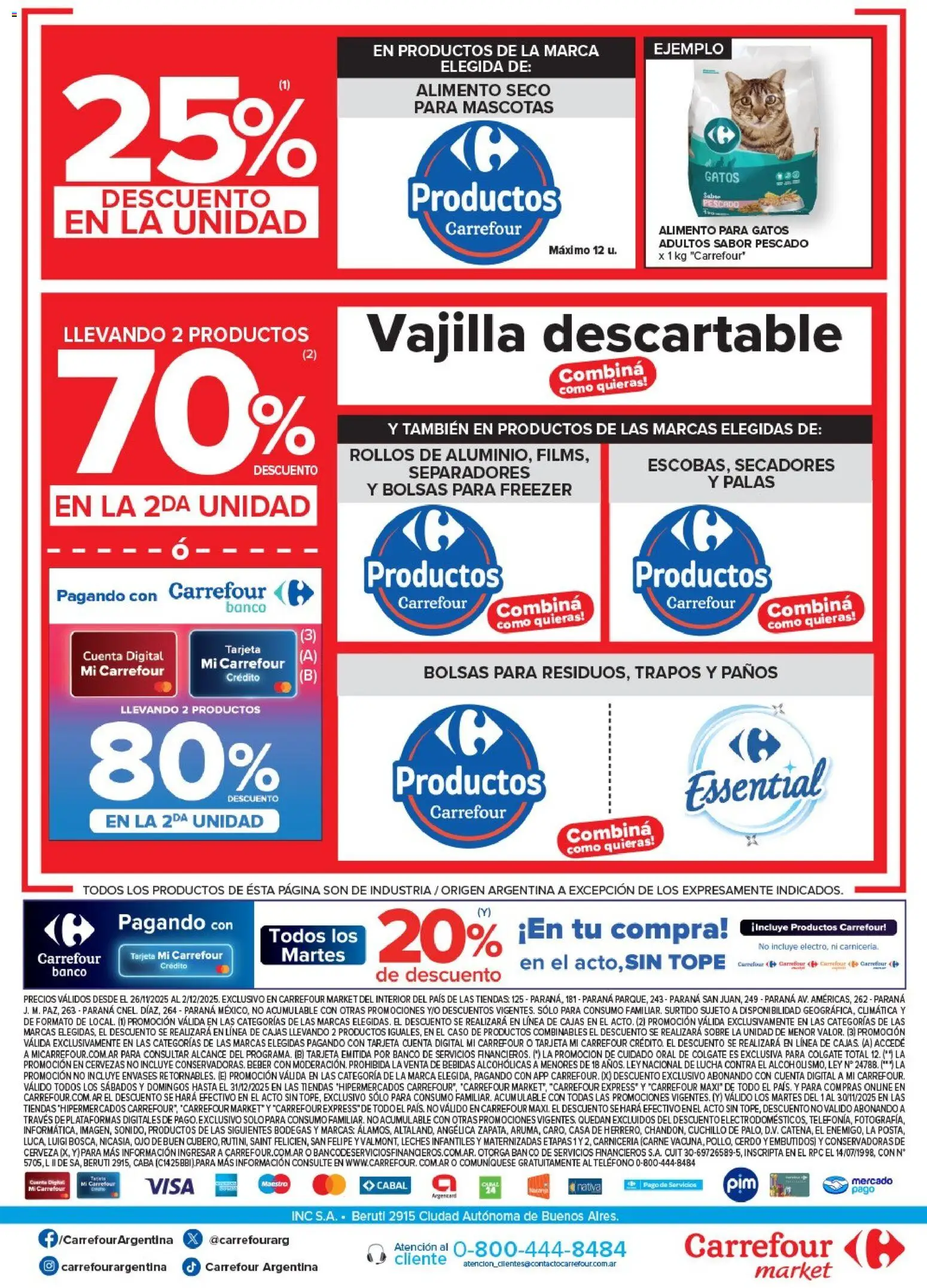 Carrefour Market - Market Paraná │ válido desde el 26.11.2025 | Página: 5 | Productos: Teléfono, Caso, Cuchillo, Cerveza