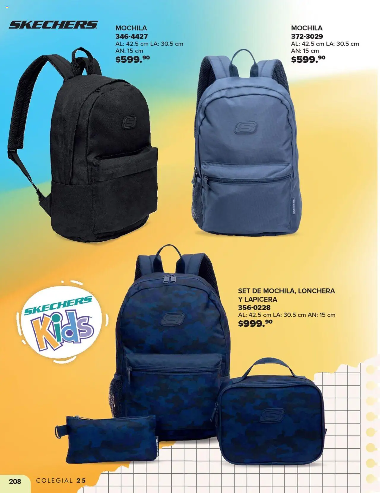 Nuevas ofertas de Andrea válidas en toda la República Mexicana desde el 25.05.2025. ¡Encuentra las mejores ofertas en Andrea catálogo Colegial ! | Página: 208 | Productos: Mochila