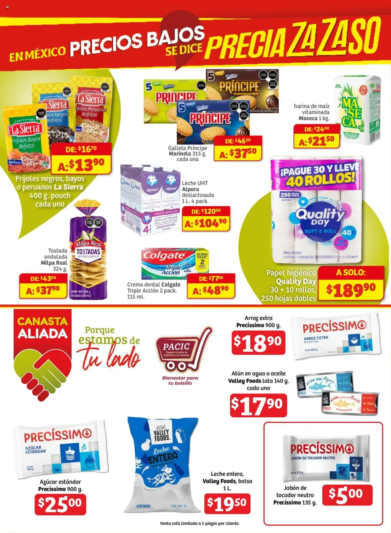 Nuevas ofertas de Soriana válidas en toda la República Mexicana desde el 18.09.2025. ¡Encuentra las mejores ofertas en Soriana - Fin de Semana Mercado "Ahorro Constante y Sonante" : Saltillo! | Página: 7 | Productos: Harina, Leche, Canasta, Jabón