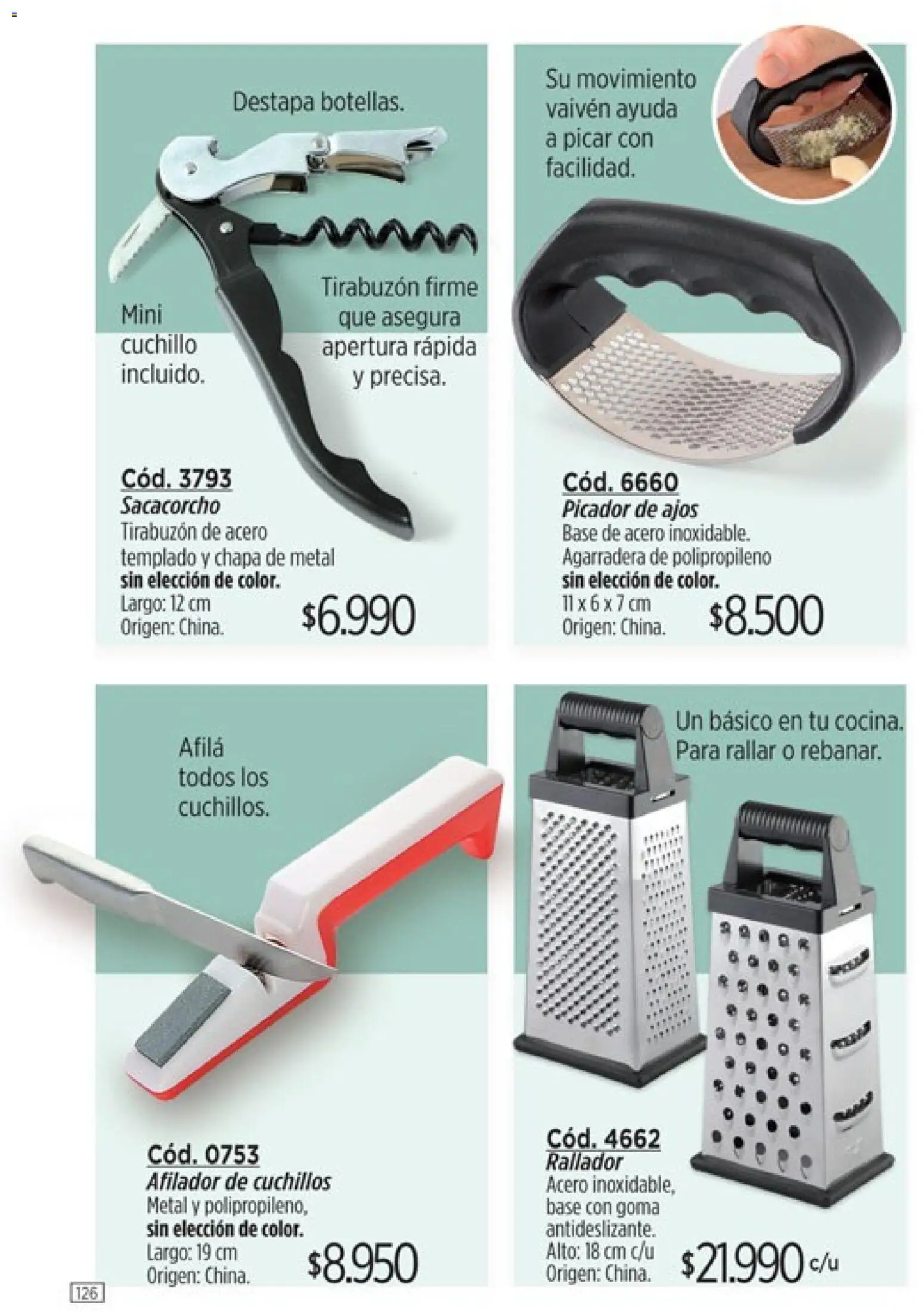 Catálogo Amodil Campaña 6 │ válido desde el 04.03.2026 | Página: 126 | Productos: Chapa, Cuchillo, Rallar