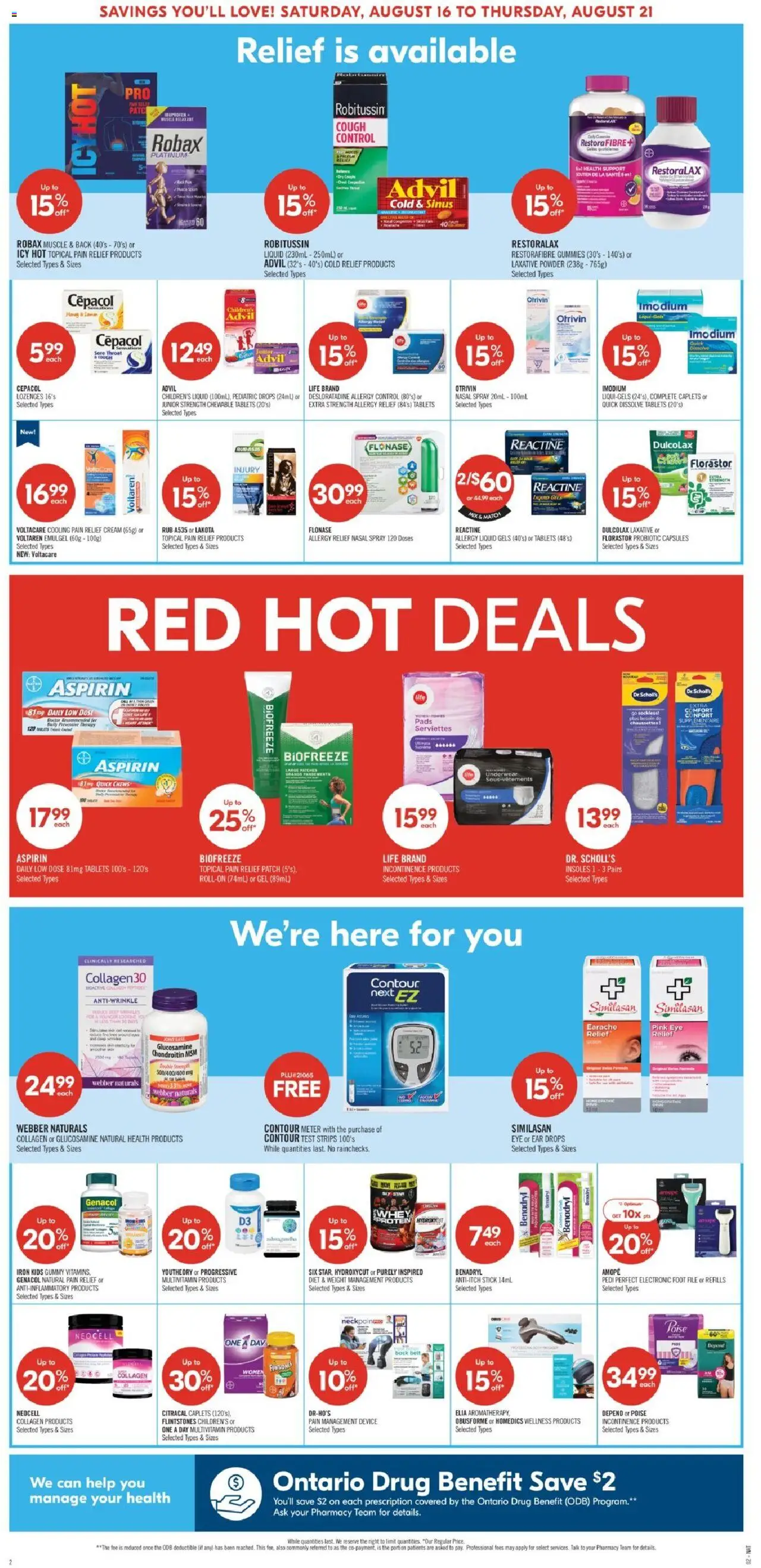 Shoppers flyer valid from 16.08.2025 | Page: 4 | Products: Cream, Belt, Powder, Underwear