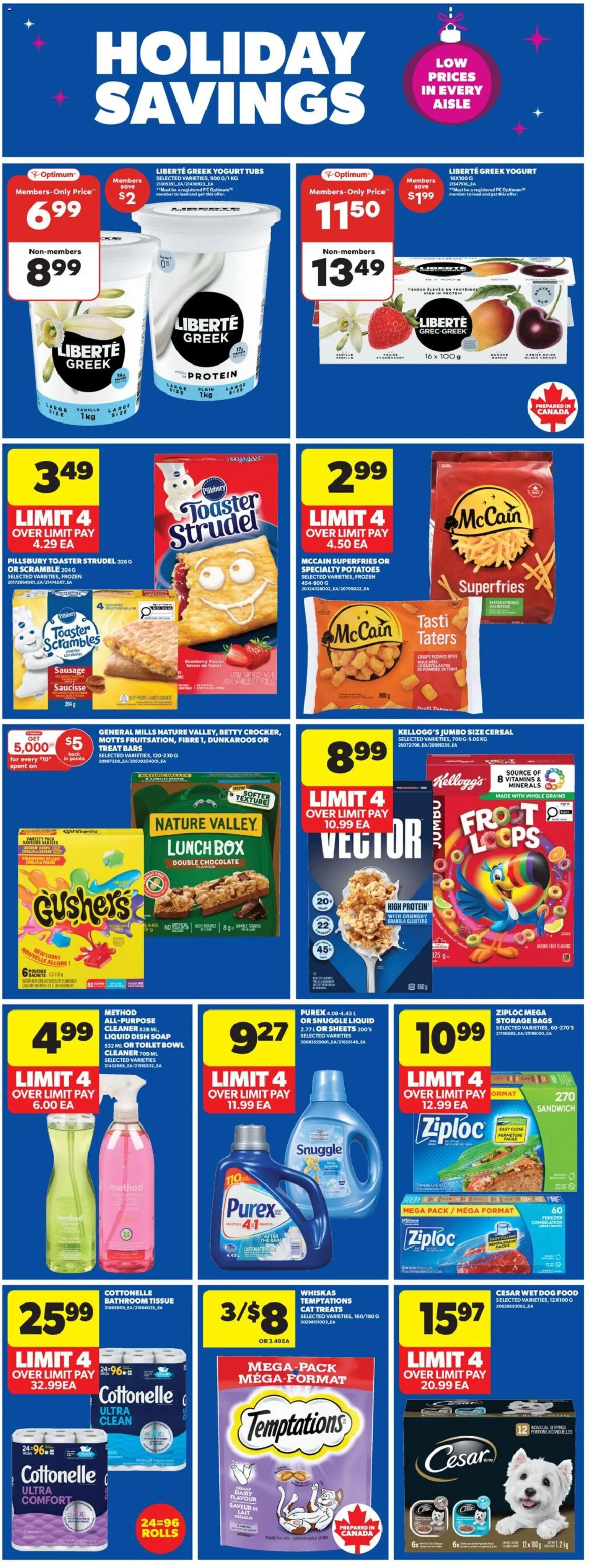 Real Canadian Superstore flyer valid from 18.12.2025 | Page: 20 | Products: Potatoes, Freezer, Soap, Yogurt