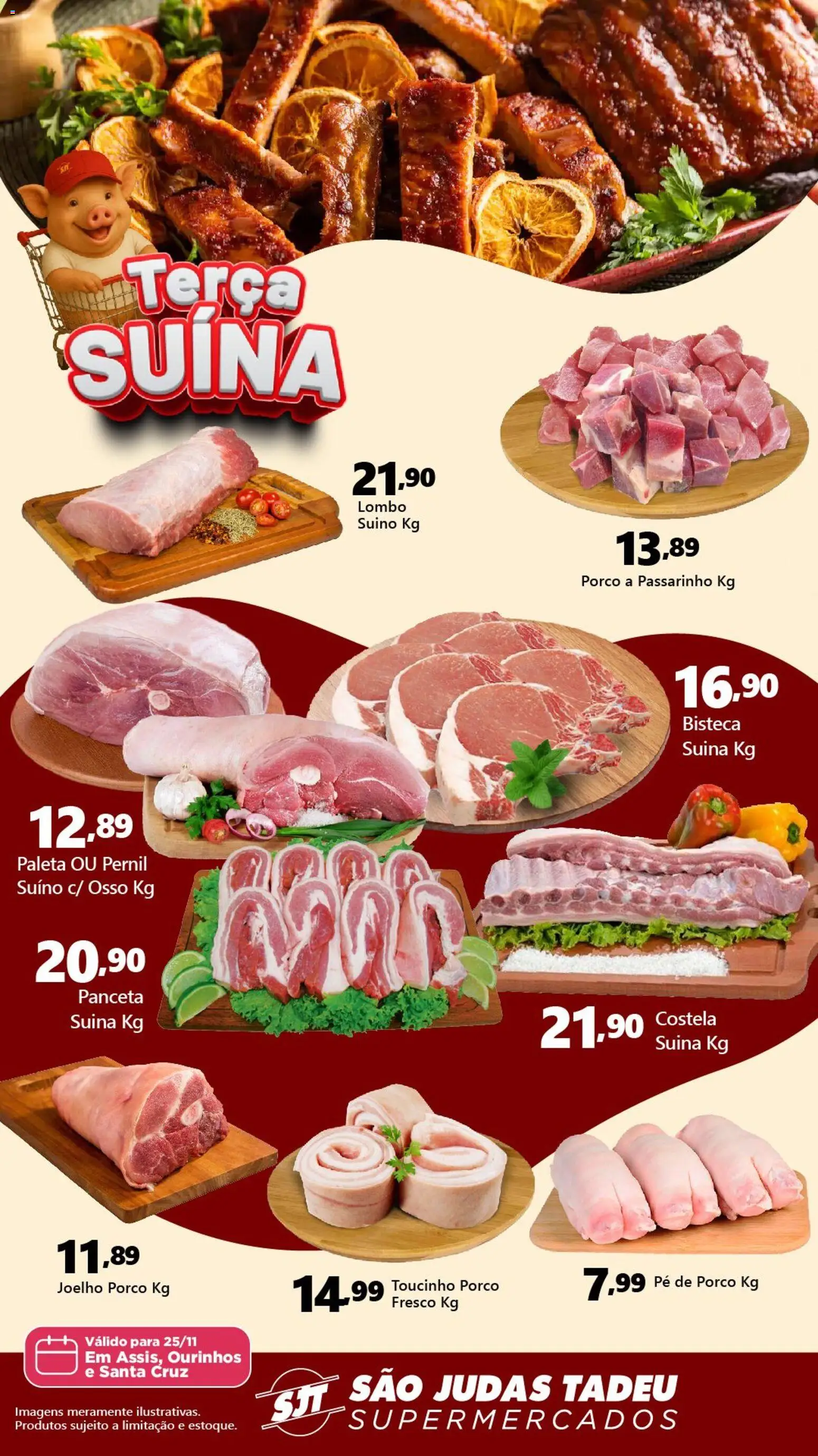 São Judas Tadeu Folheto - válido de 25.11.2025 | Página: 1 | Produtos: Lombo, Pernil