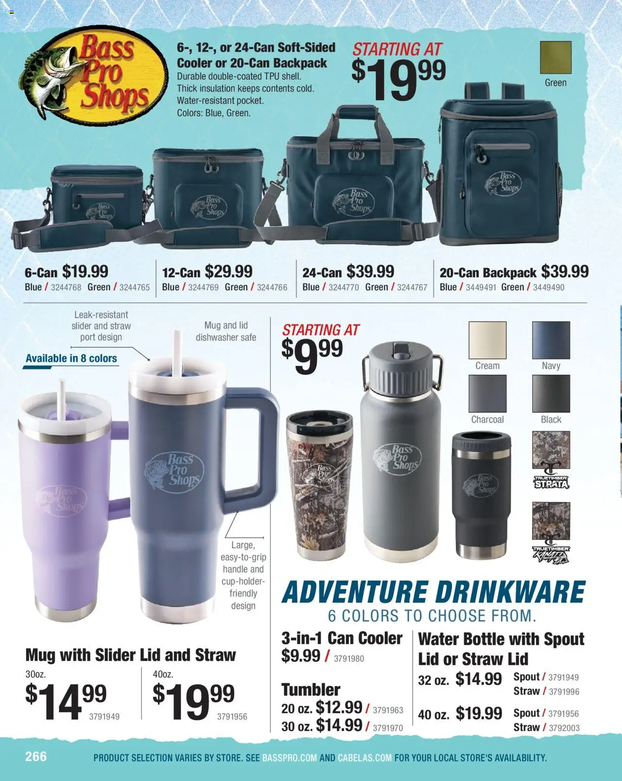 Cabela's Saltwater Specialist 25 - valid from 01.01.2025 | Page: 266 | Products: Safe, Cream, Water, Dishwasher
