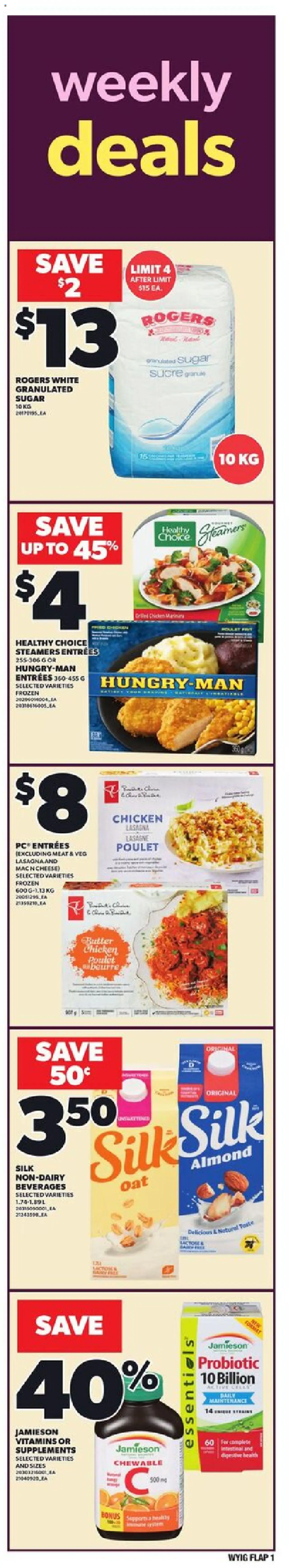 Loblaws flyer valid from 25.09.2025 | Page: 1 | Products: PC, Butter, Chicken