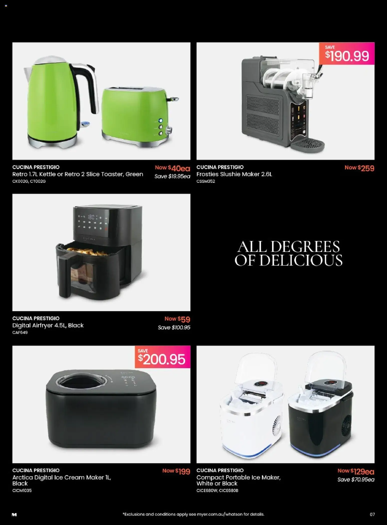 Myer catalogue - valid from 17.11.2025 | Page: 7 | Products: Cream, Digital, Portable, Kettle
