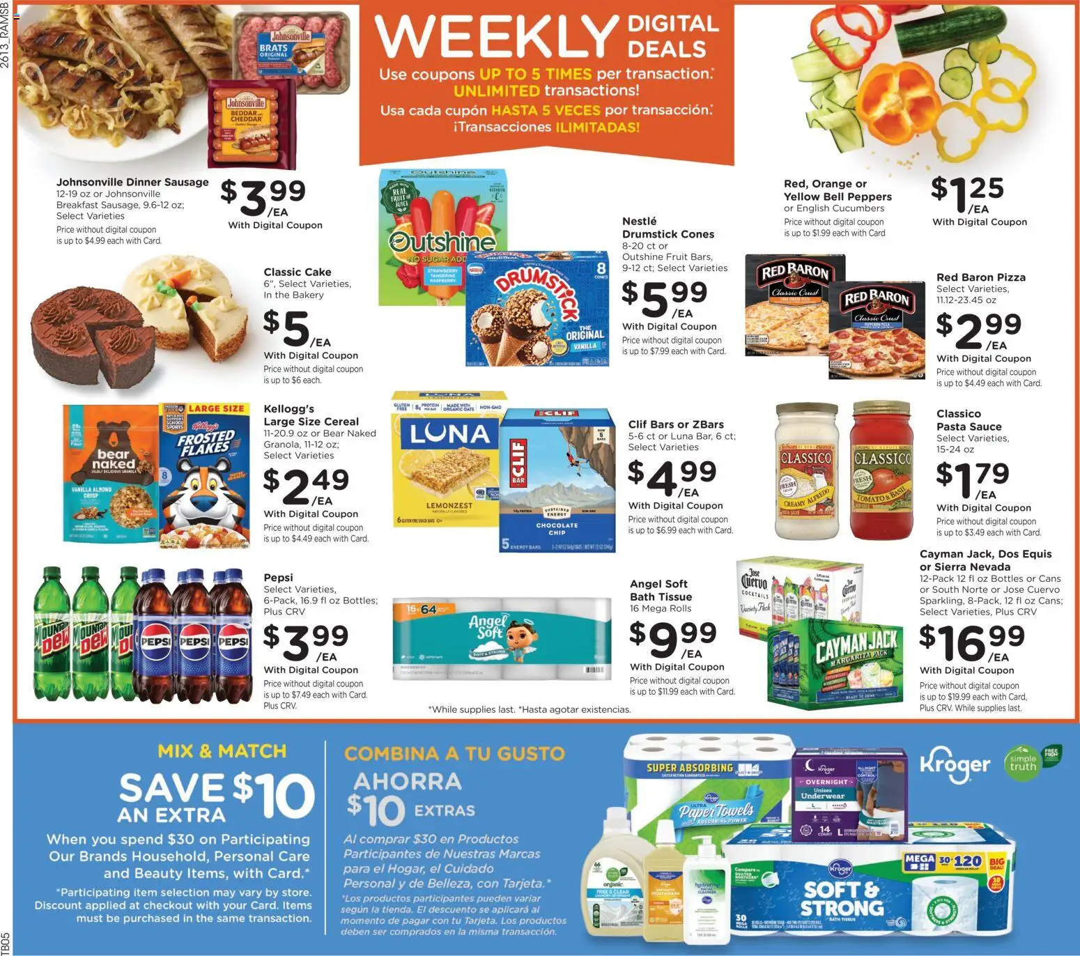 Ralphs Weekly Ad - valid from 29.04.2026 | Page: 2 | Products: Bath, Pizza, Underwear, Sauce