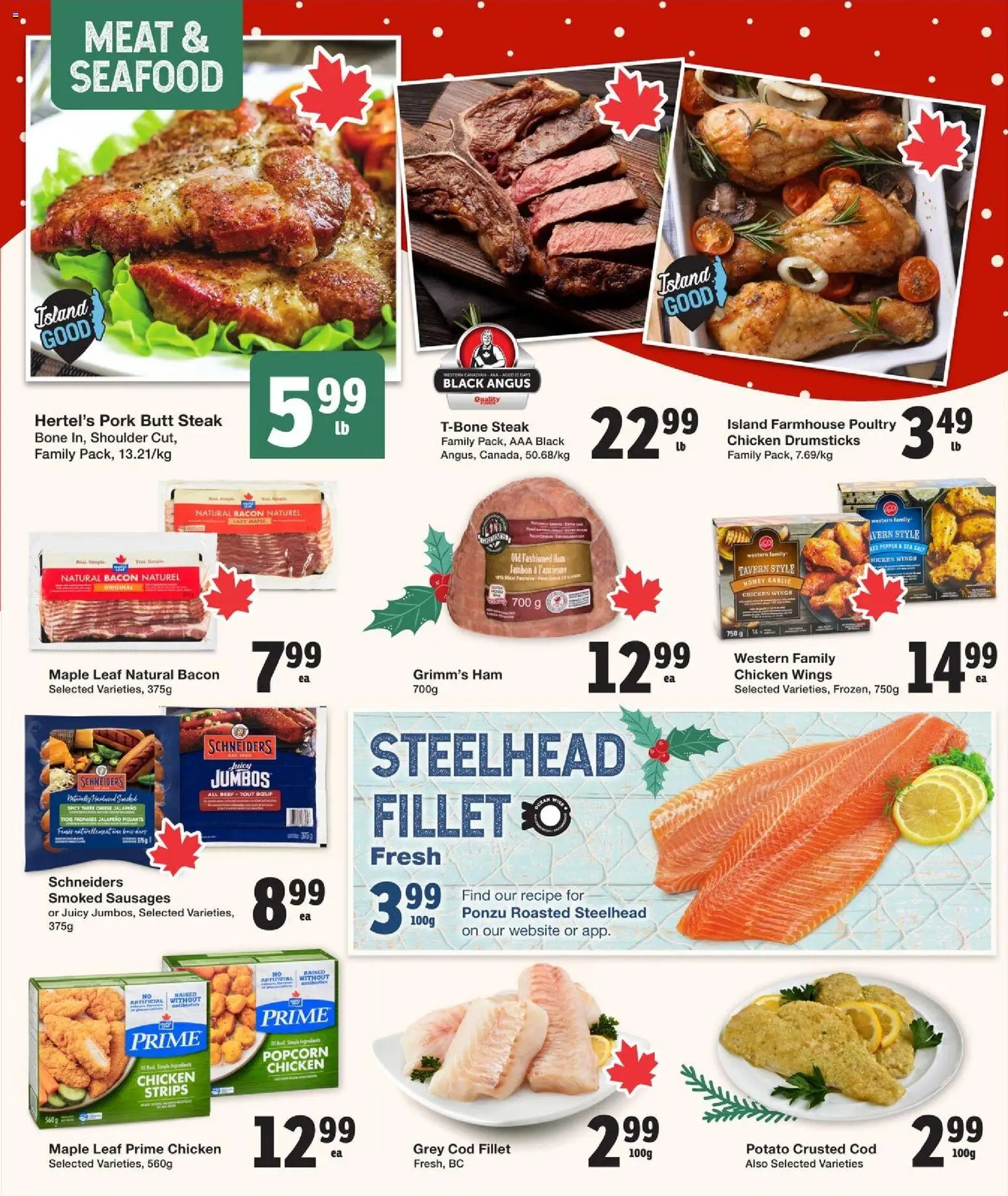 Quality Foods flyer valid from 20.11.2025 | Page: 4 | Products: Chicken wings, Cheese, Ham, Pork