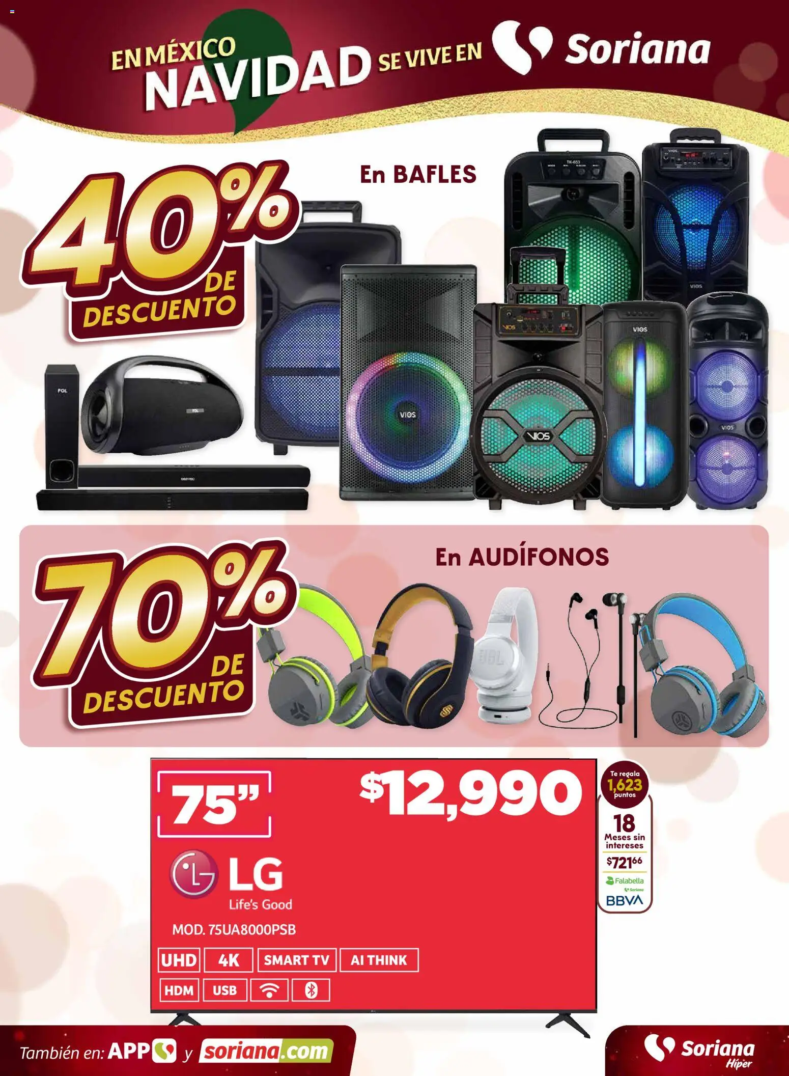 Nuevas ofertas de Soriana válidas en toda la República Mexicana desde el 27.11.2025. ¡Encuentra las mejores ofertas en Soriana - Fin de Semana Híper: Ags, Nay, Jal, Qro, Col, Mich, Gto, Hgo, Tlax, Mor, Pue, Gro, Oax, Edo. de Mex, Valle de México, Za! | Página: 5 | Productos: Audífonos, Té