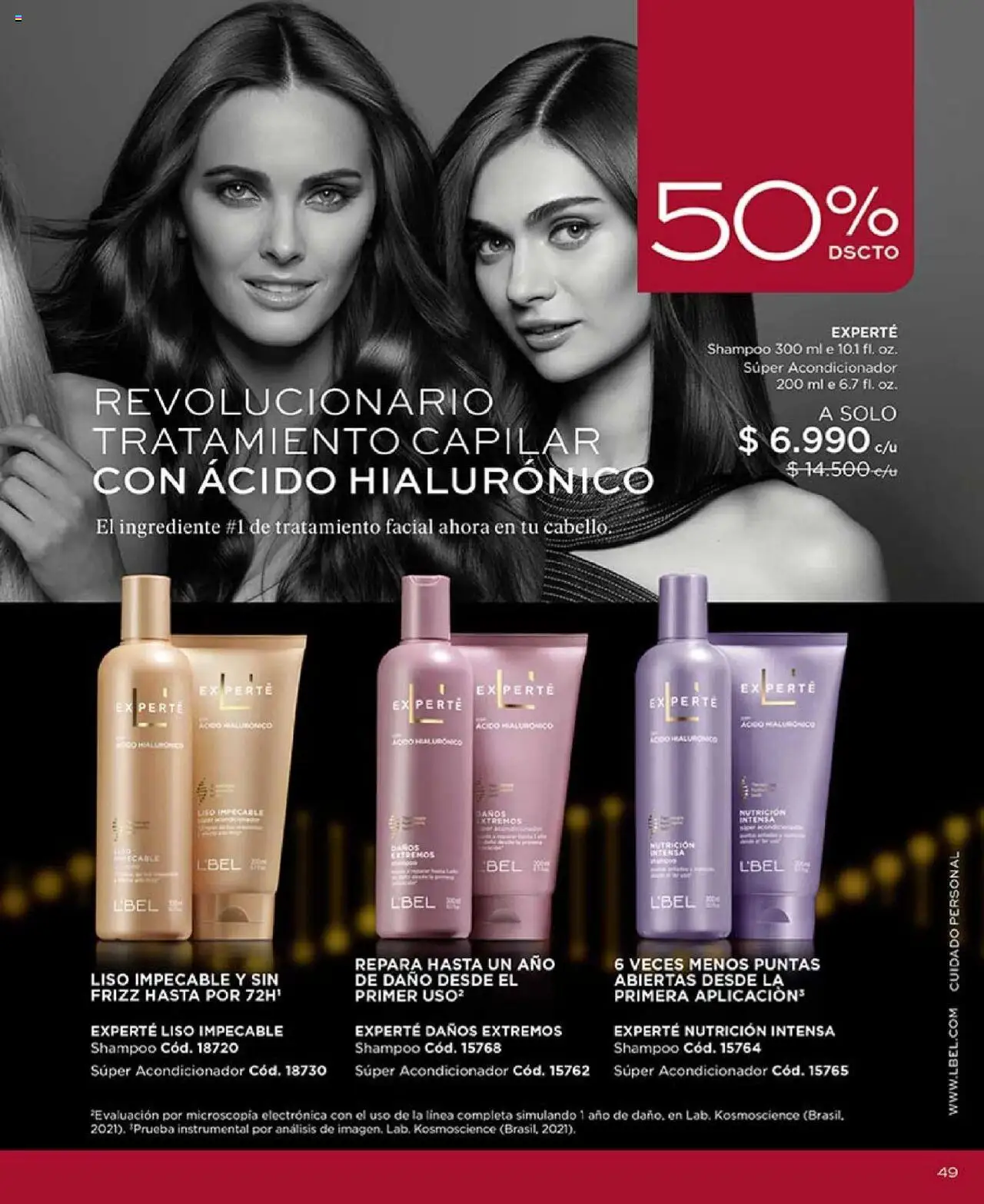 Catálogo L'Bel Campaña 17 │ válido desde el 14.10.2025 | Página: 49 | Productos: Acondicionador, Shampoo