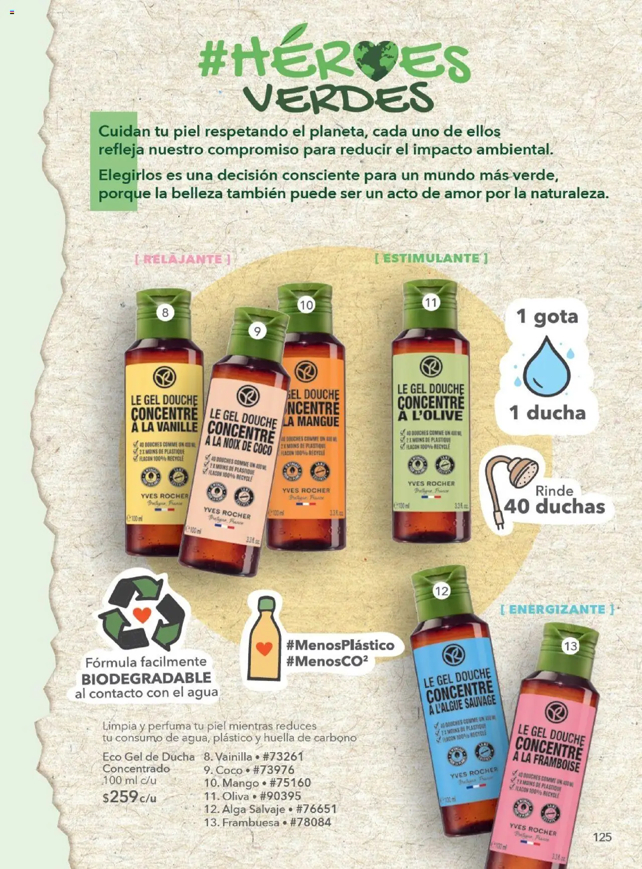 Nuevas ofertas de Yves Rocher válidas en toda la República Mexicana desde el 28.10.2025. ¡Encuentra las mejores ofertas en Yves Rocher - Campaña 15 2025! | Página: 127 | Productos: Agua, Gel de ducha