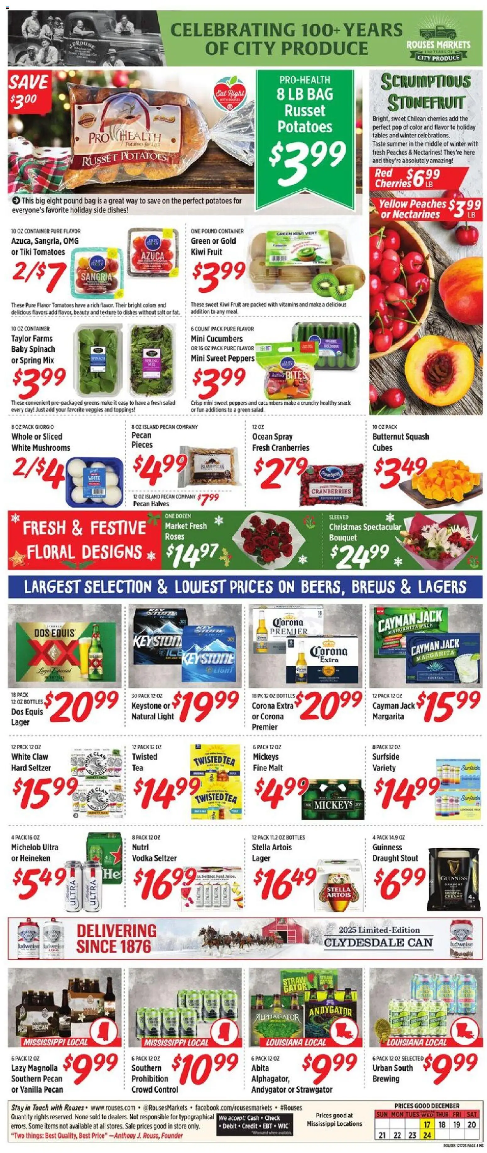 Rouses Weekly Ad - MS - valid from 17.12.2025 | Page: 9 | Products: Peppers, Squash, Cucumbers, Salt