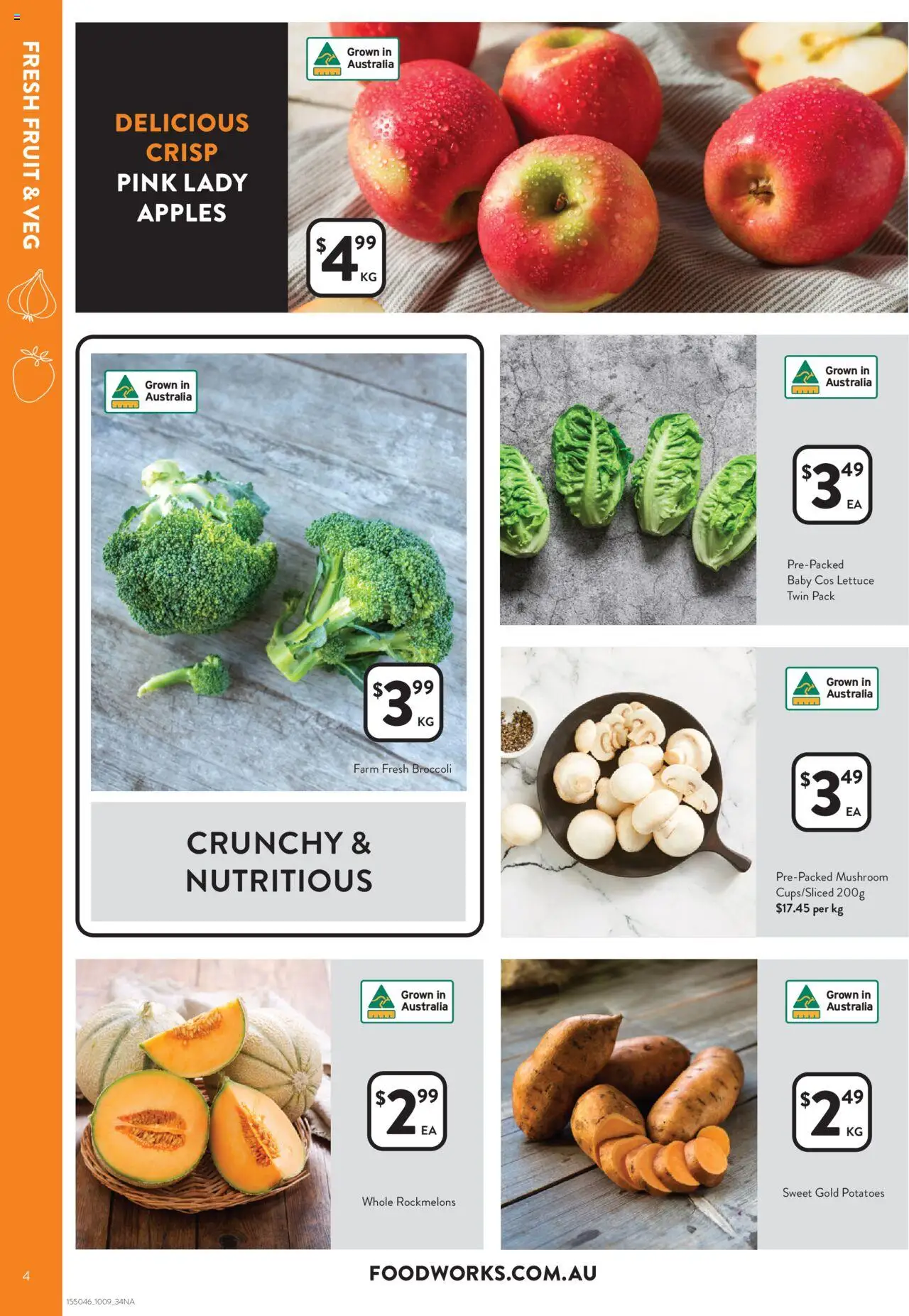 Foodworks catalogue - valid from 10.09.2025 | Page: 4 | Products: Lettuce, Apples, Potatoes
