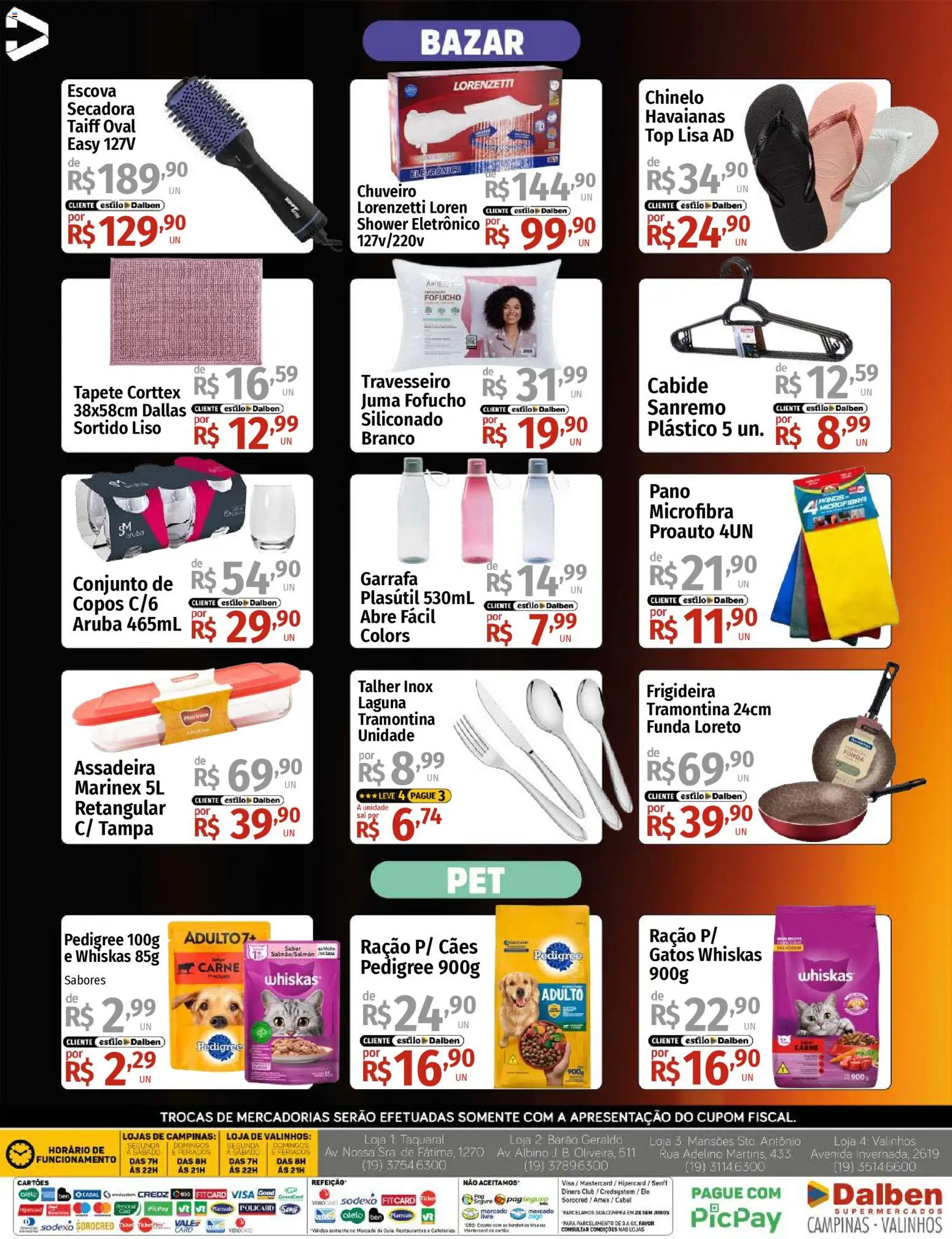 Supermercado Dalben Folheto - válido de 28.11.2025 | Página: 14 | Produtos: Tapete, Carne, Copos, Assadeira