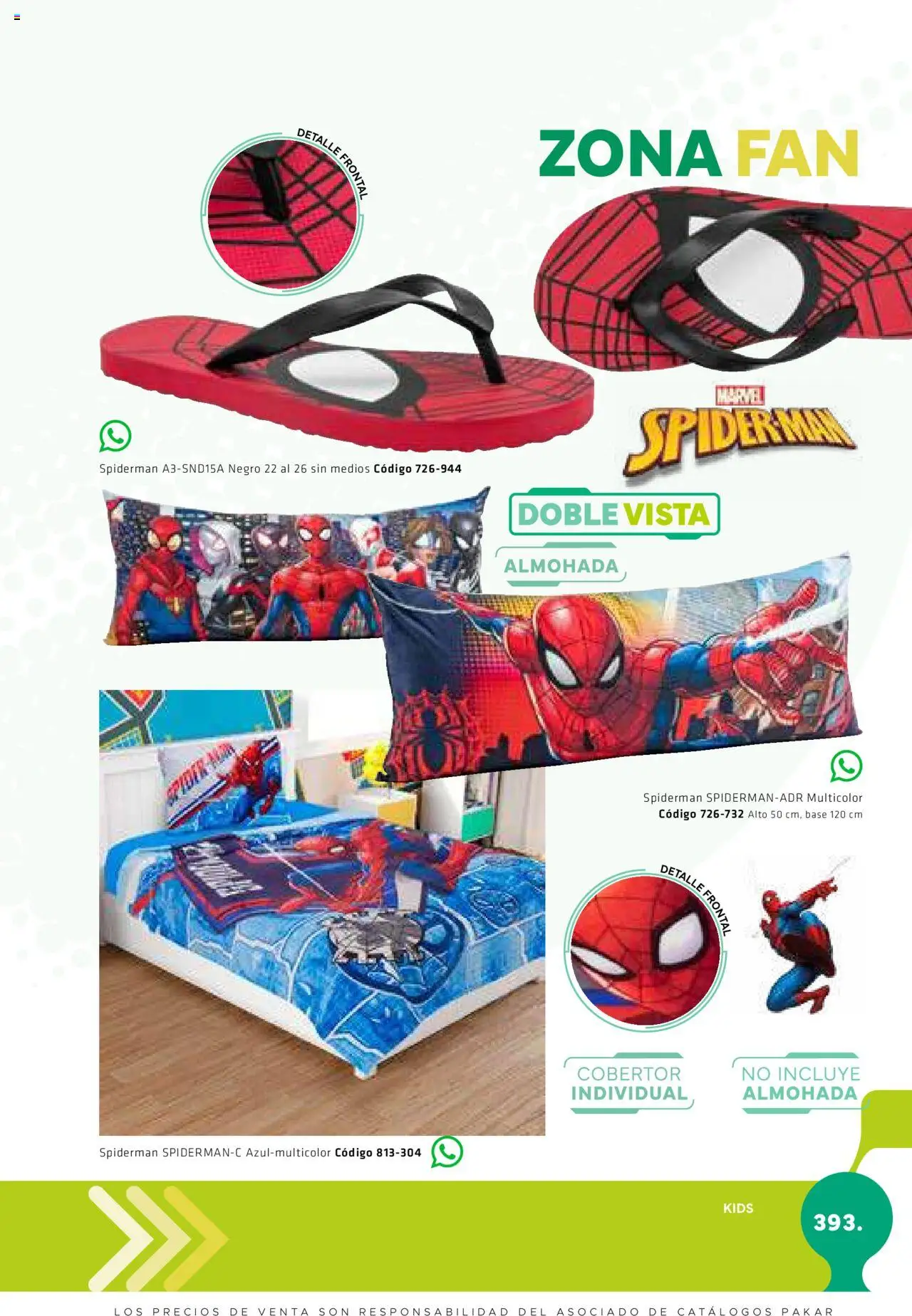 Nuevas ofertas de SC Pakar válidas en toda la República Mexicana desde el 28.02.2025. ¡Encuentra las mejores ofertas en SC Pakar catálogo Premium - Kids! | Página: 393 | Productos: Cobertor, Almohada