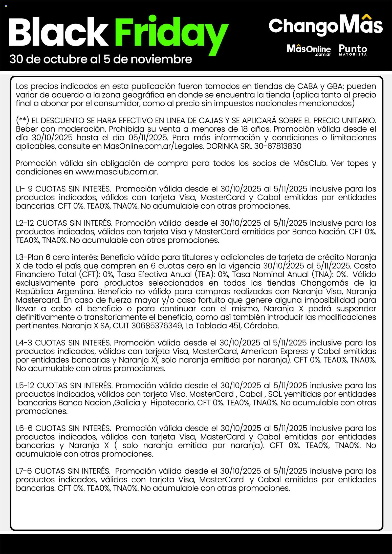 Punto Mayorista Black Friday │ válido desde el 30.10.2025 | Página: 21 | Productos: Caso, Banco, Sobre