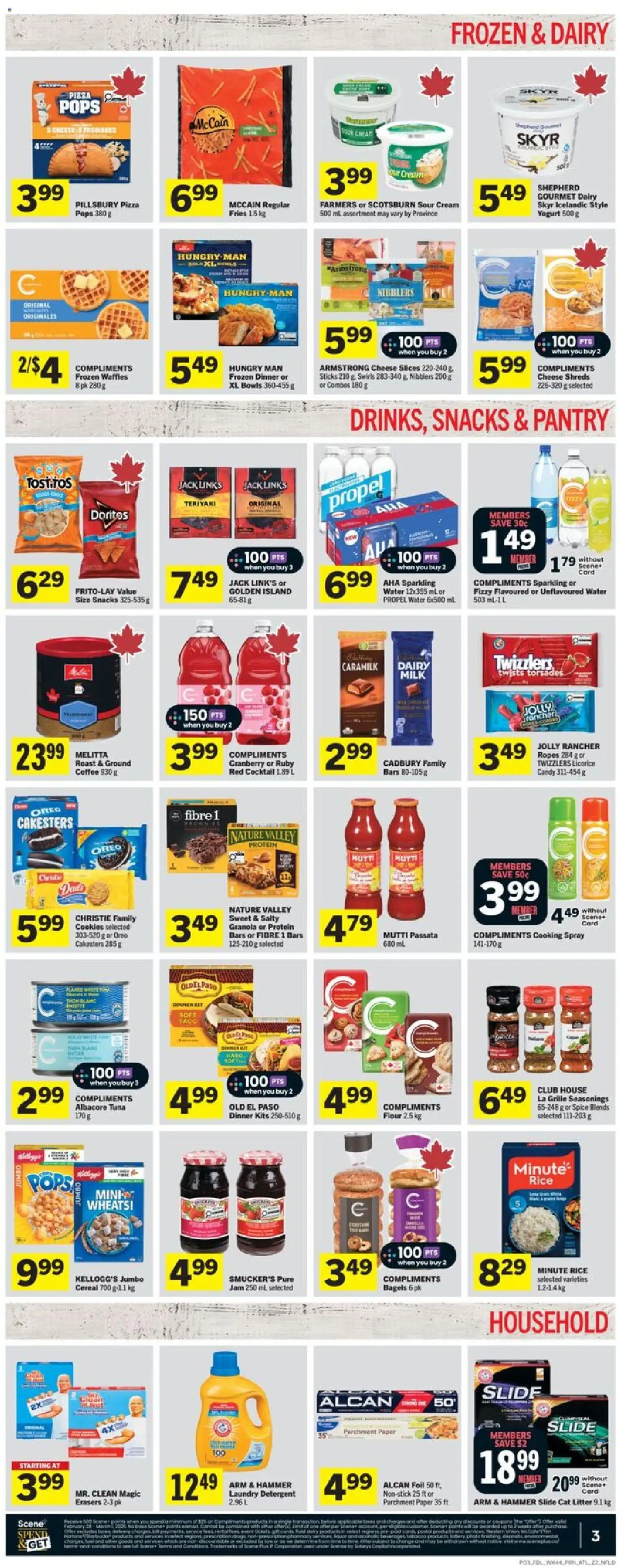 Foodland flyer valid from 26.02.2026 | Page: 4 | Products: Rice, Detergent, Yogurt, Pizza