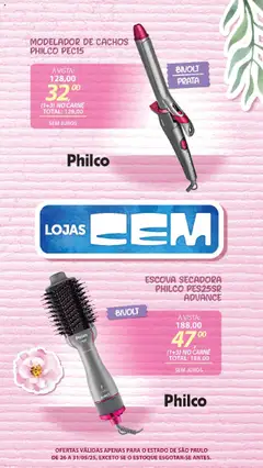Lojas Cem Folheto - válido de 26.05.2025 | Página: 66 | Produtos: Escova secadora, Modelador de cachos, Escova, Carne
