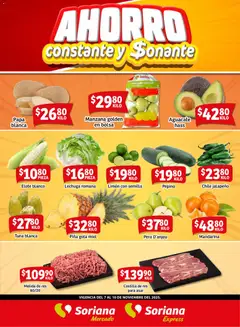 Vista previa de Soriana - Fin de Semana Mercado: Saltillo y Torreón, nuevo folleto de la tienda, válido en México a partir del 07.11.2025
