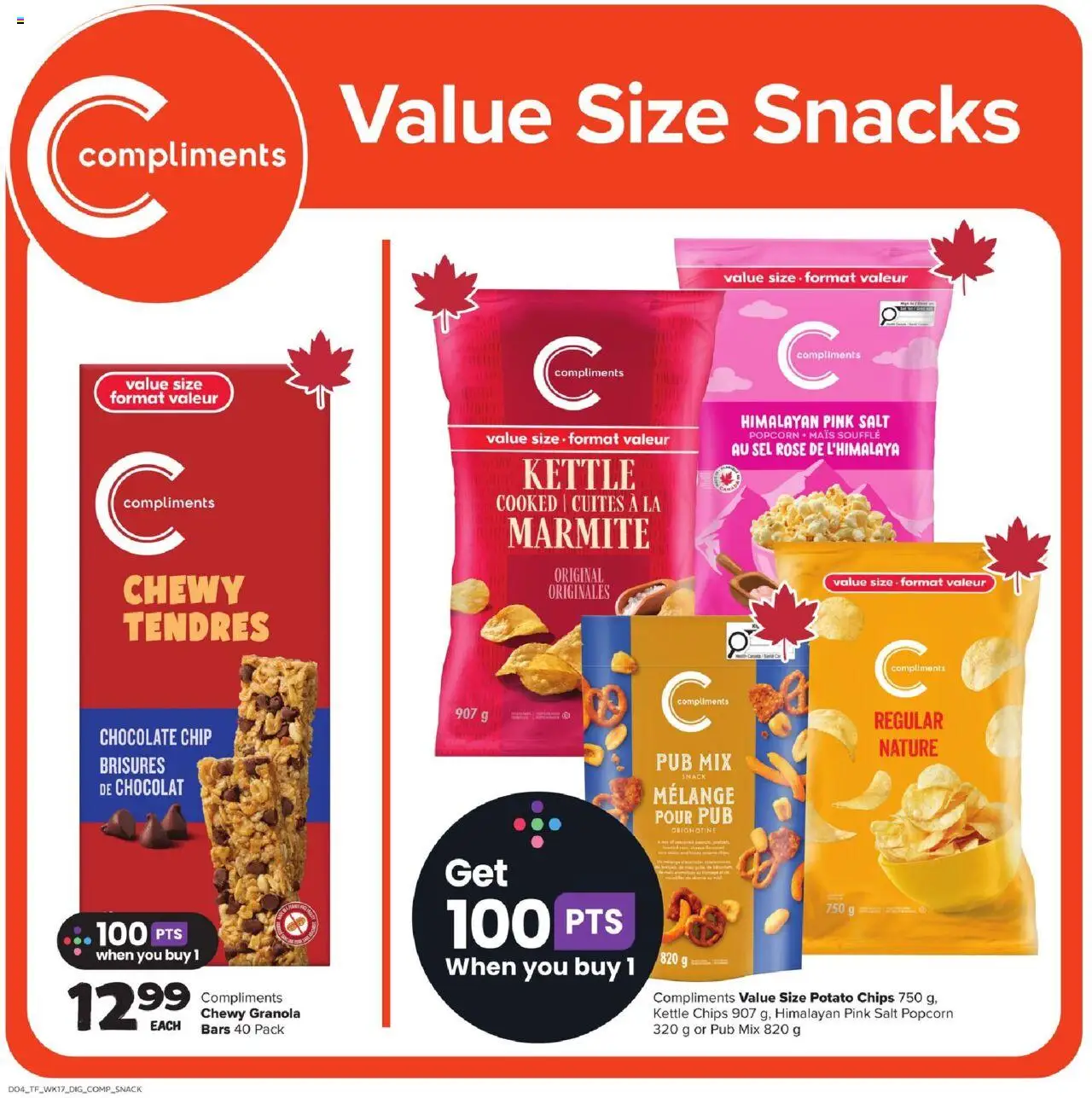 Thrifty Foods flyer valid from 21.08.2025 | Page: 14 | Products: Chips, Kettle, Chocolate