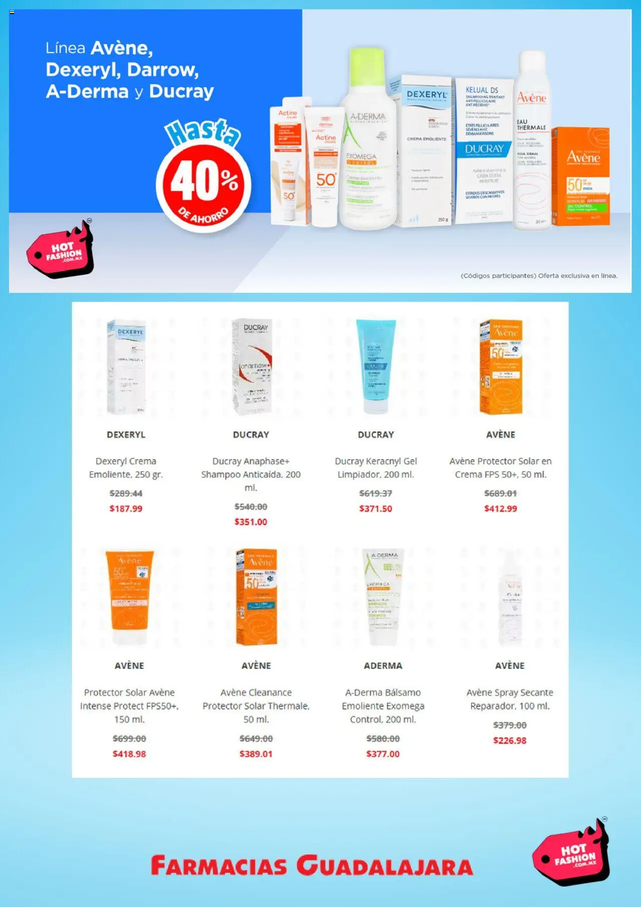 Nuevas ofertas de Farmacia Guadalajara válidas en toda la República Mexicana desde el 11.08.2025. ¡Encuentra las mejores ofertas en Farmacia Guadalajara - Hot Sale! | Página: 3 | Productos: Crema, Agua, Bálsamo, Protector solar