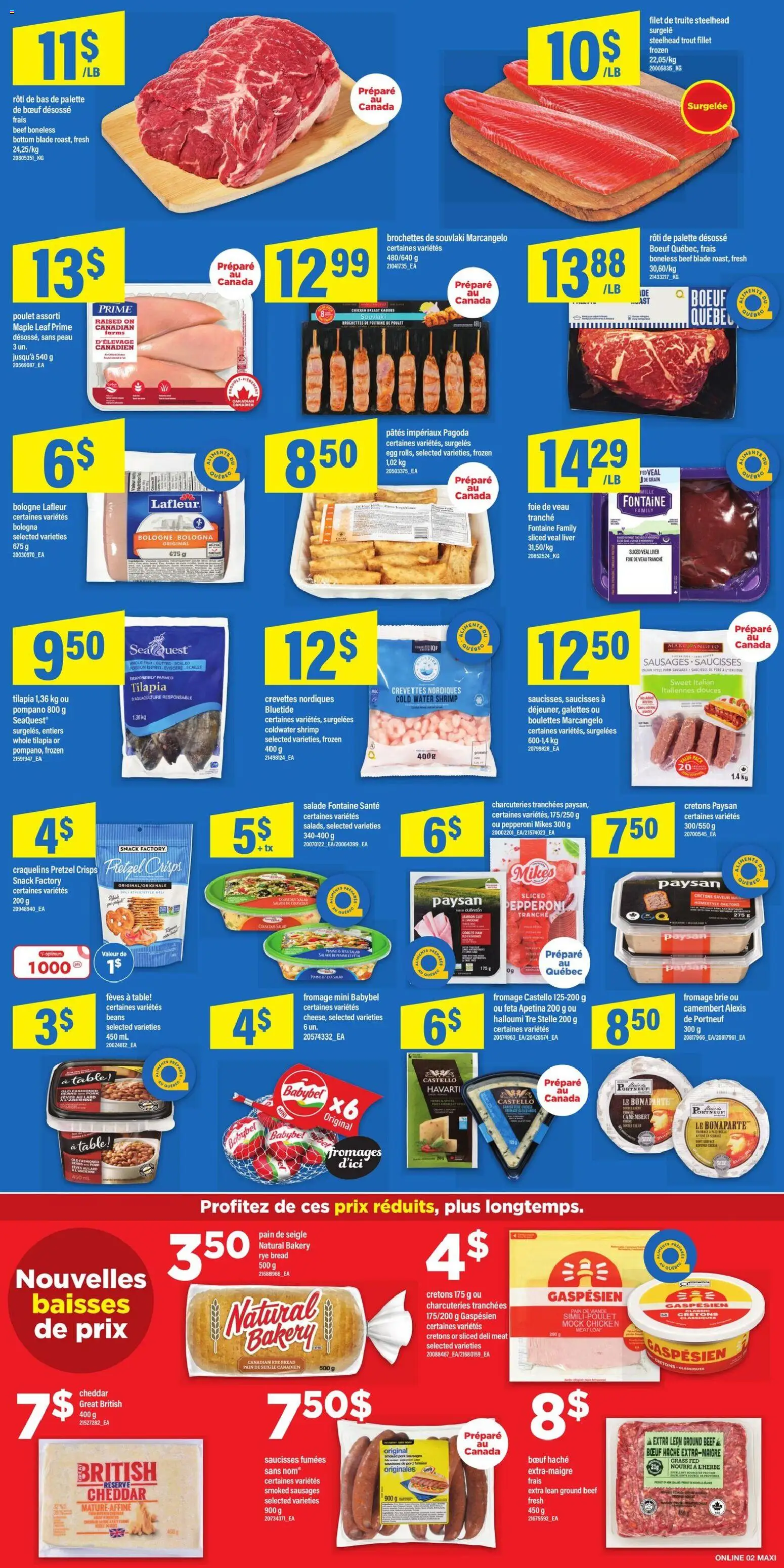 Maxi flyer valid from 01.01.2026 | Page: 6 | Products: Fish, Salad, Ham, Chicken