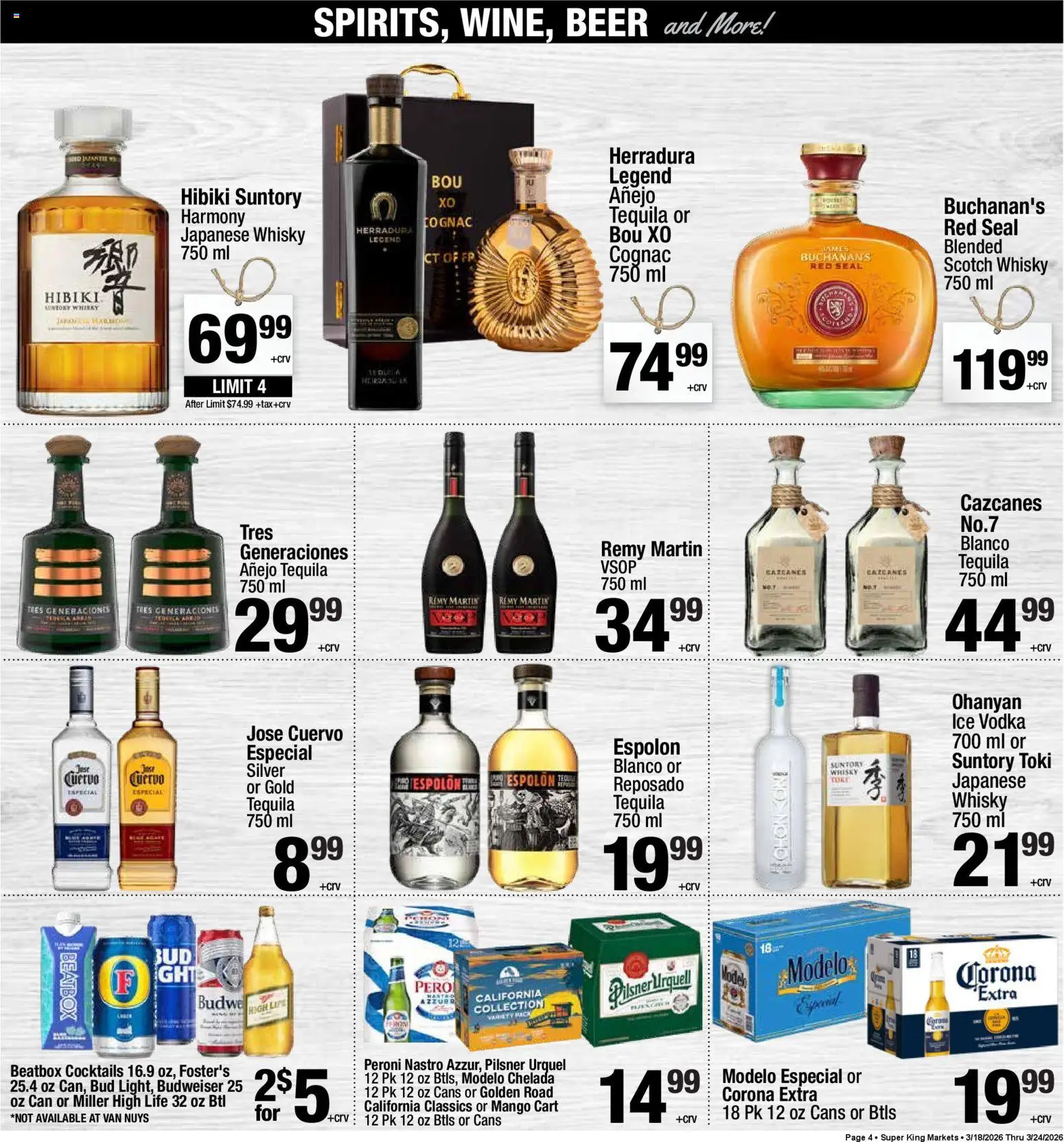 Super King Weekly Ad - valid from 18.03.2026 | Page: 5 | Products: Beer, Vodka, Mango