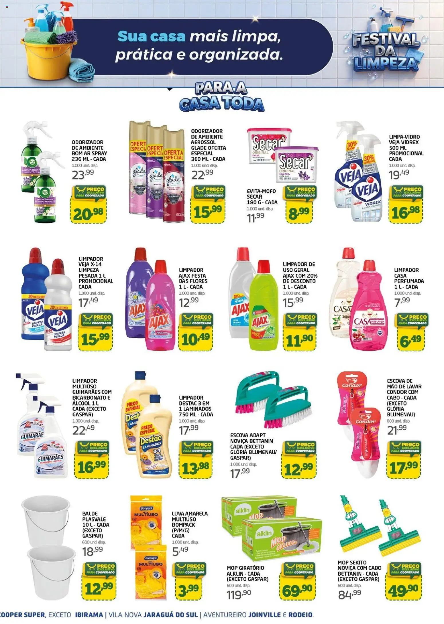 Cooper Folheto - válido de 18.02.2026 | Página: 3 | Produtos: Flores, Limpa vidros, Cabo, Balde