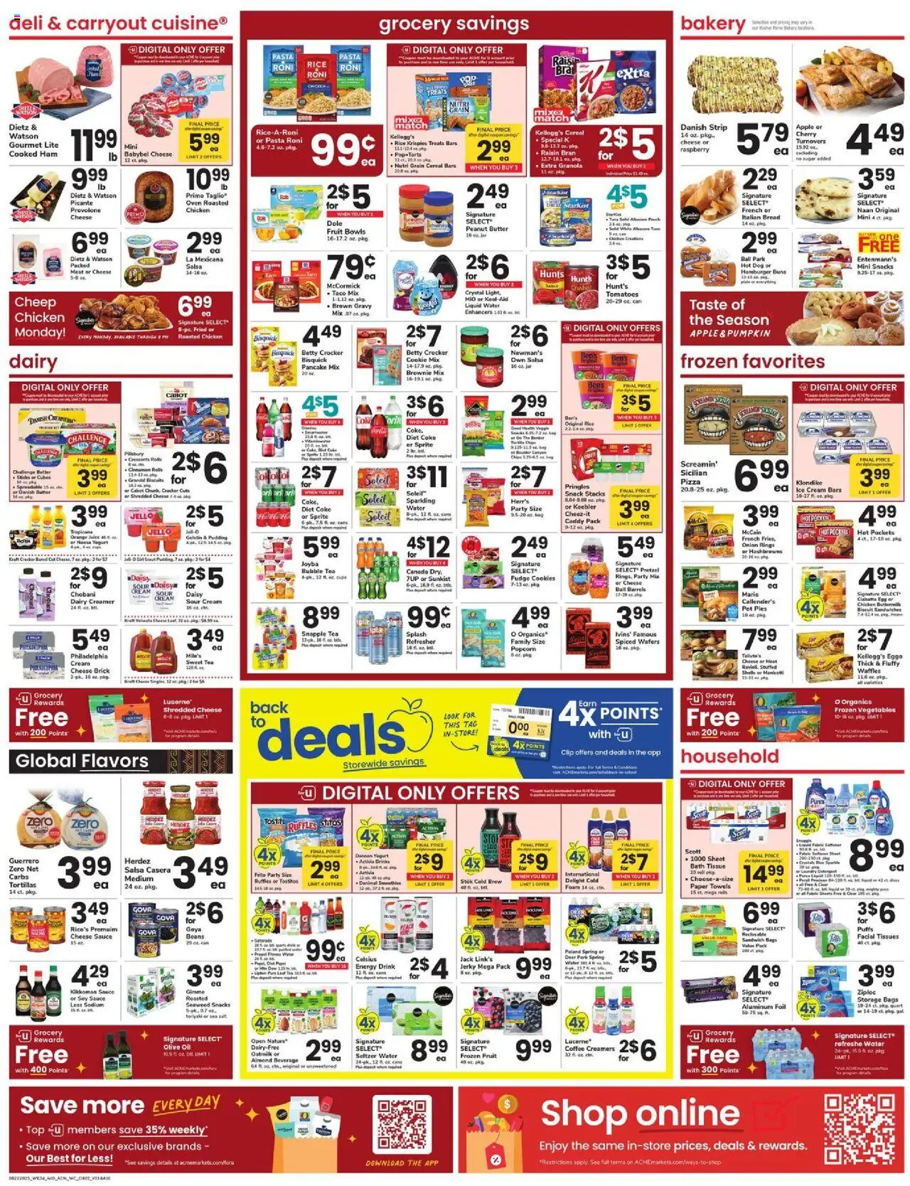 Acme Weekly Ad - PA - valid from 22.08.2025 | Page: 4 | Products: Bakery, Cheese, Bread, Sugar
