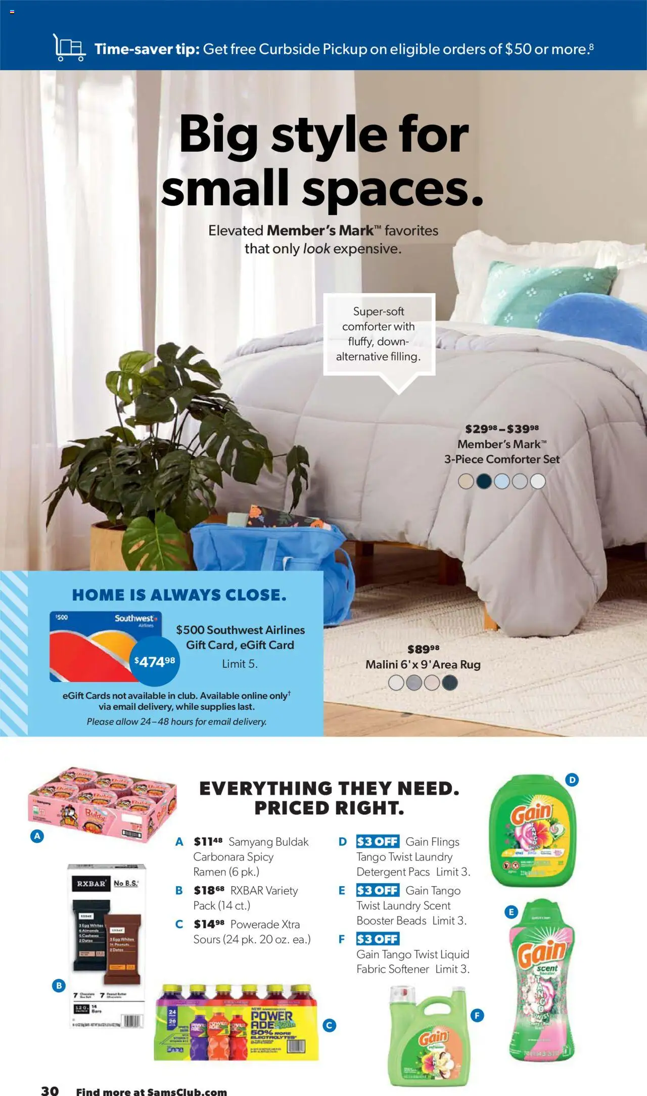 Sam's Club Instant Savings - valid from 23.07.2025 | Page: 30 | Products: Fabric softener, Detergent, Comforter